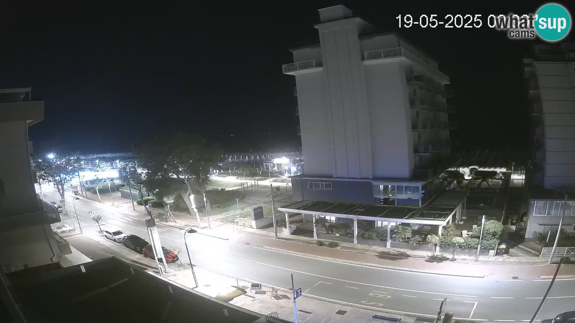 Riccione web kamera plaža i vrtovi La Malfa – plaža Bagni Oreste 115