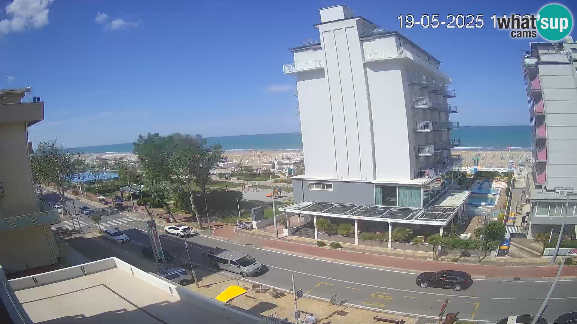 Riccione webcam playa y jardines La Malfa – Playa Bagni Oreste 115