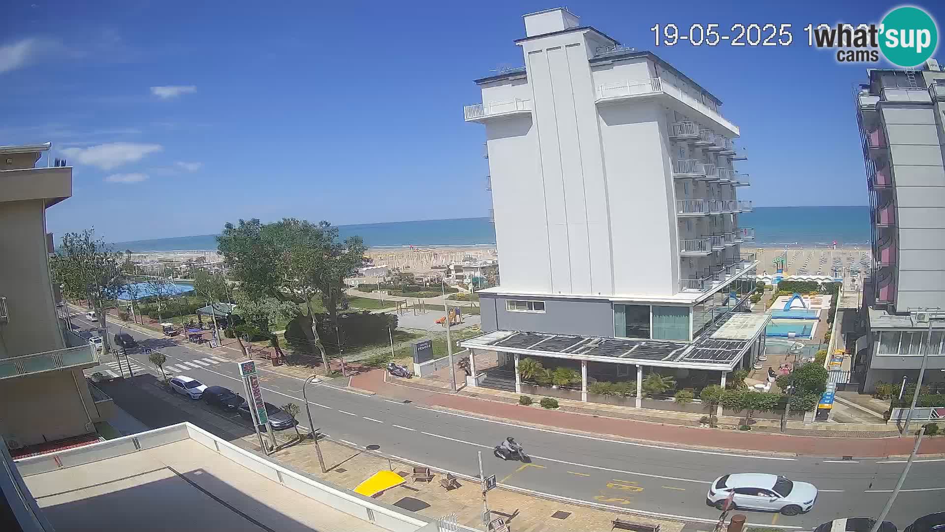 Riccione Webcam Strand und Gärten La Malfa – Bagni Oreste Strand 115