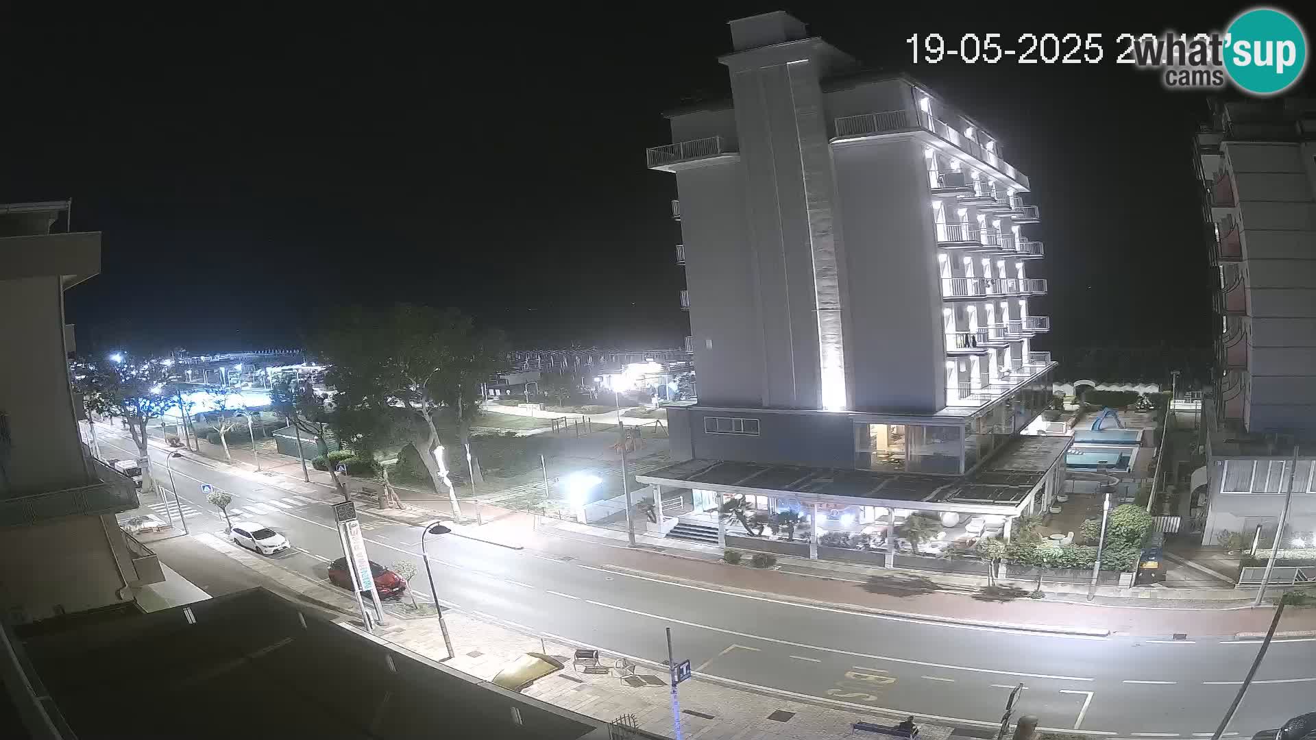 Riccione webcam playa y jardines La Malfa – Playa Bagni Oreste 115