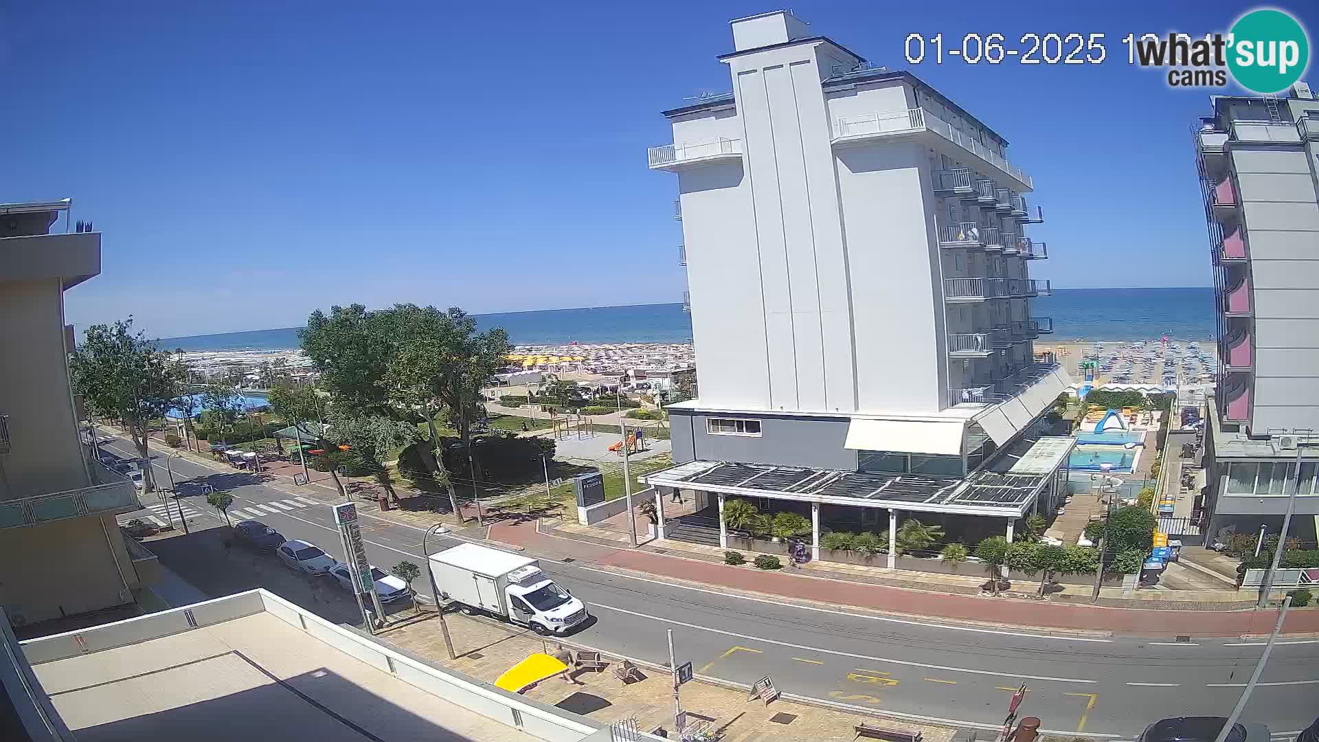 Riccione Webcam Strand und Gärten La Malfa – Bagni Oreste Strand 115