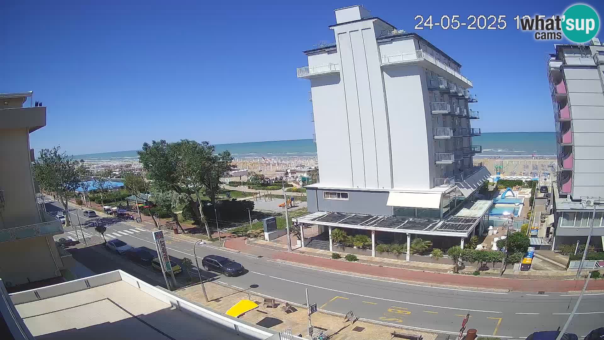 Riccione webcam spiaggia e giardini La Malfa – Bagni Oreste spiaggia 115