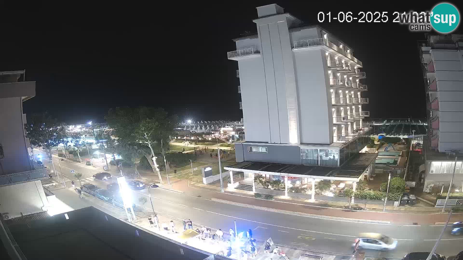 Riccione web kamera plaža i vrtovi La Malfa – plaža Bagni Oreste 115