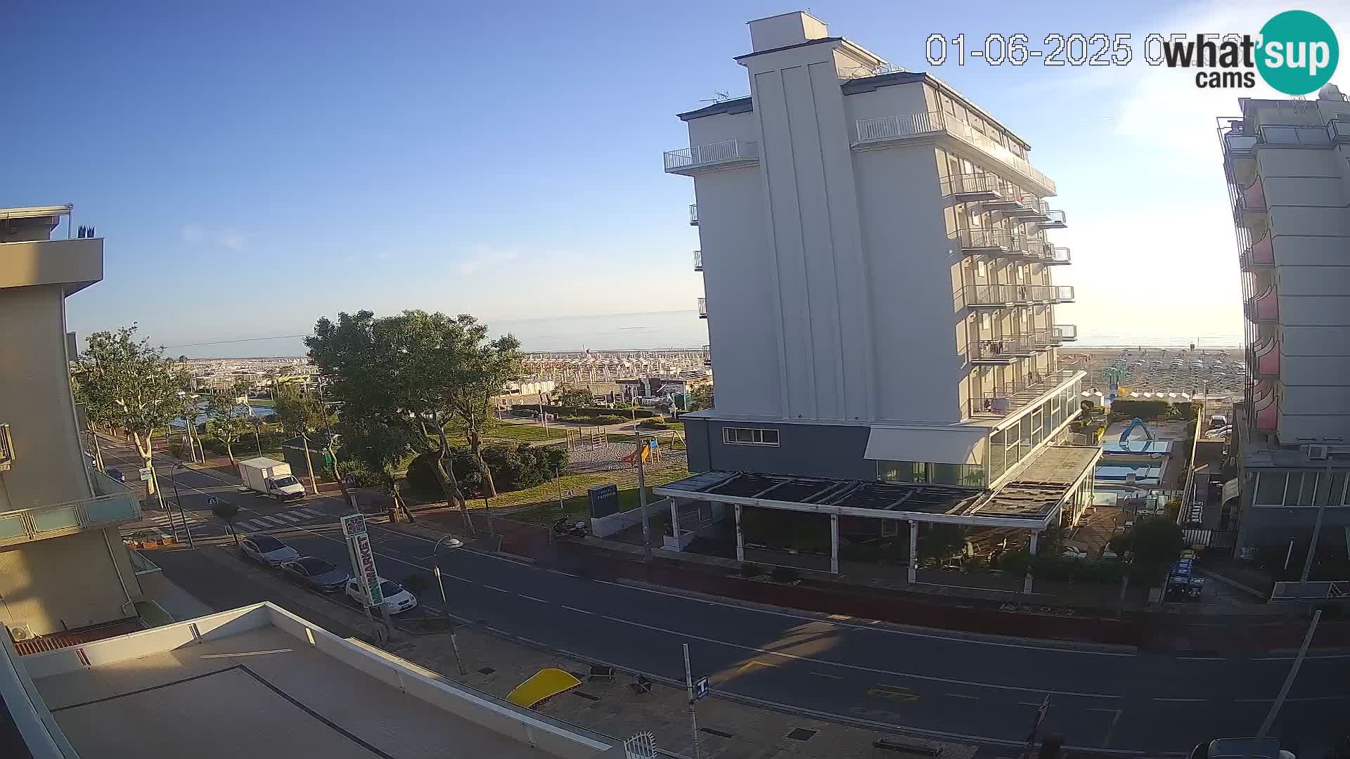 Riccione webcam spiaggia e giardini La Malfa – Bagni Oreste spiaggia 115