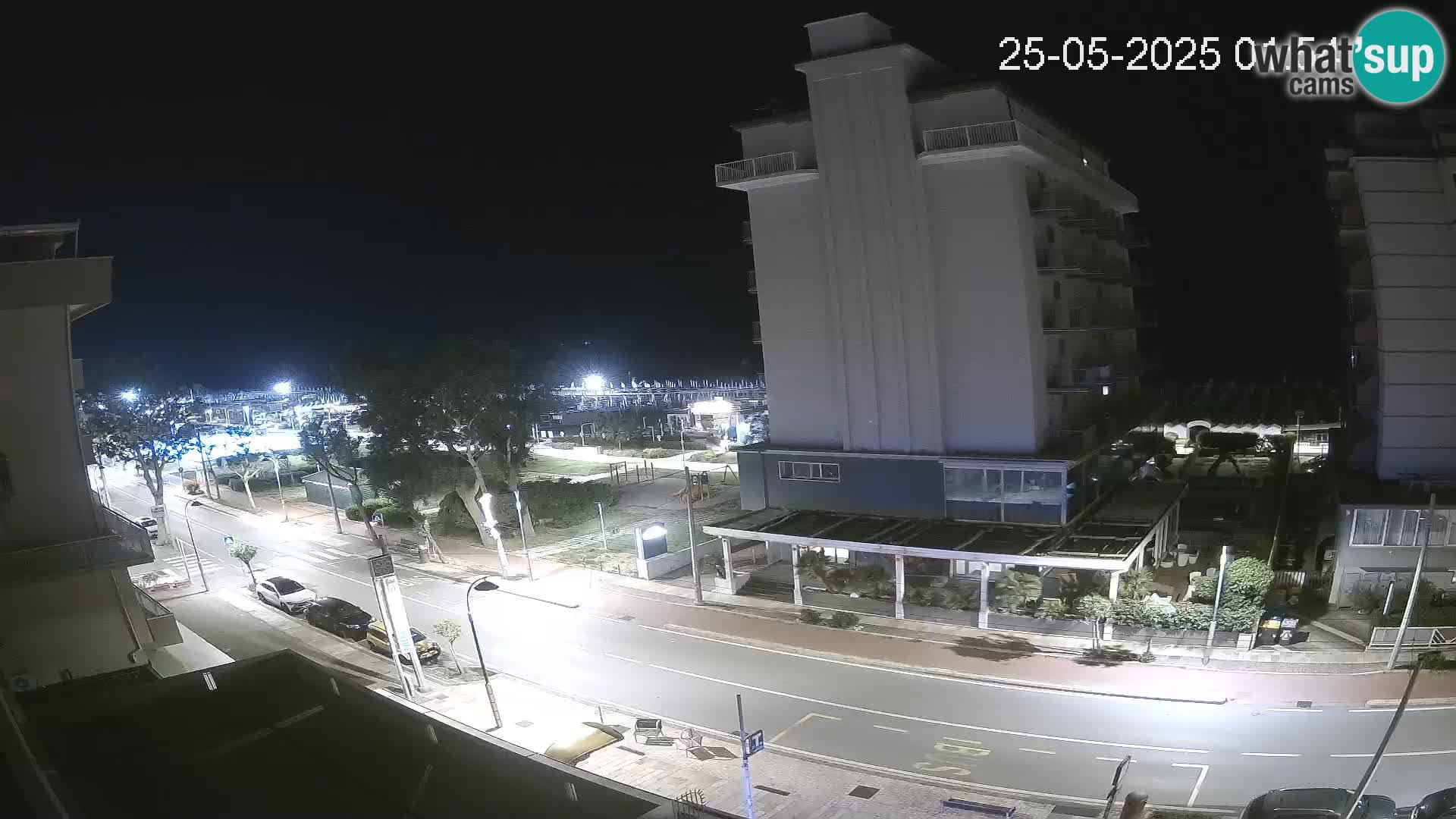 Riccione webcam plage et jardins La Malfa – Bagni Oreste plage 115