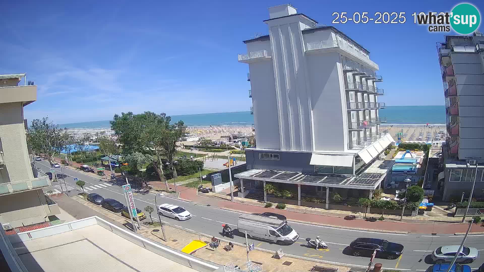 Riccione webcam spiaggia e giardini La Malfa – Bagni Oreste spiaggia 115