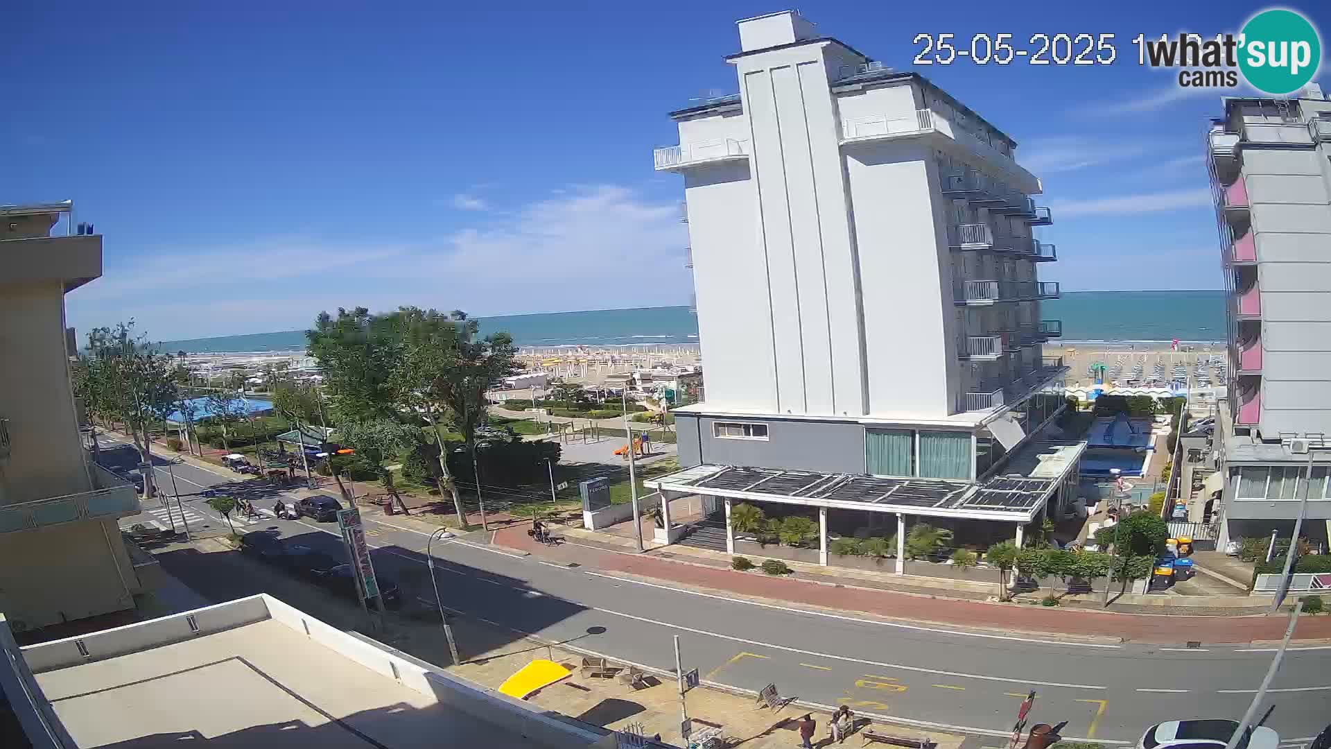 Riccione webcam playa y jardines La Malfa – Playa Bagni Oreste 115