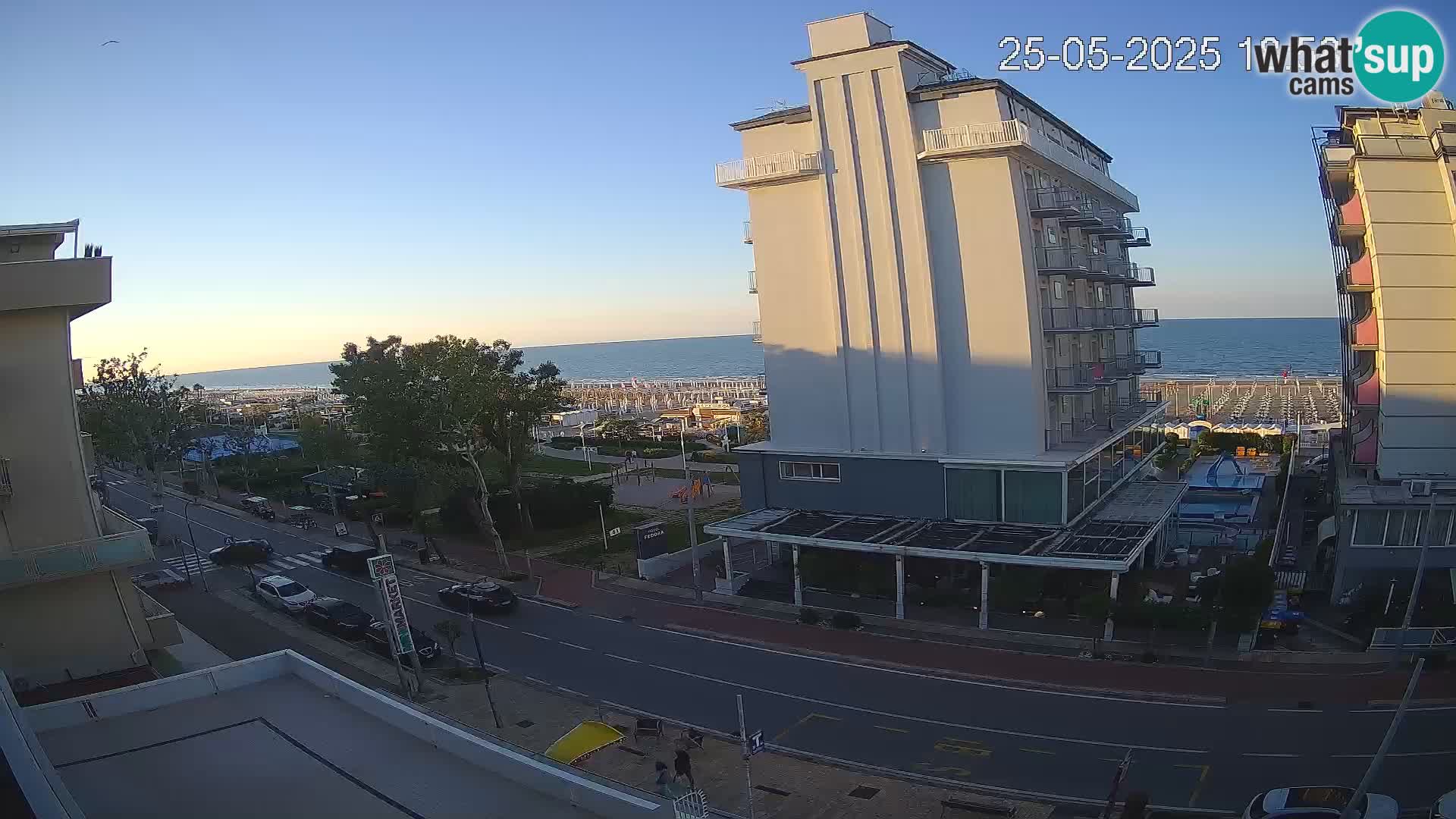 Riccione webcam plage et jardins La Malfa – Bagni Oreste plage 115