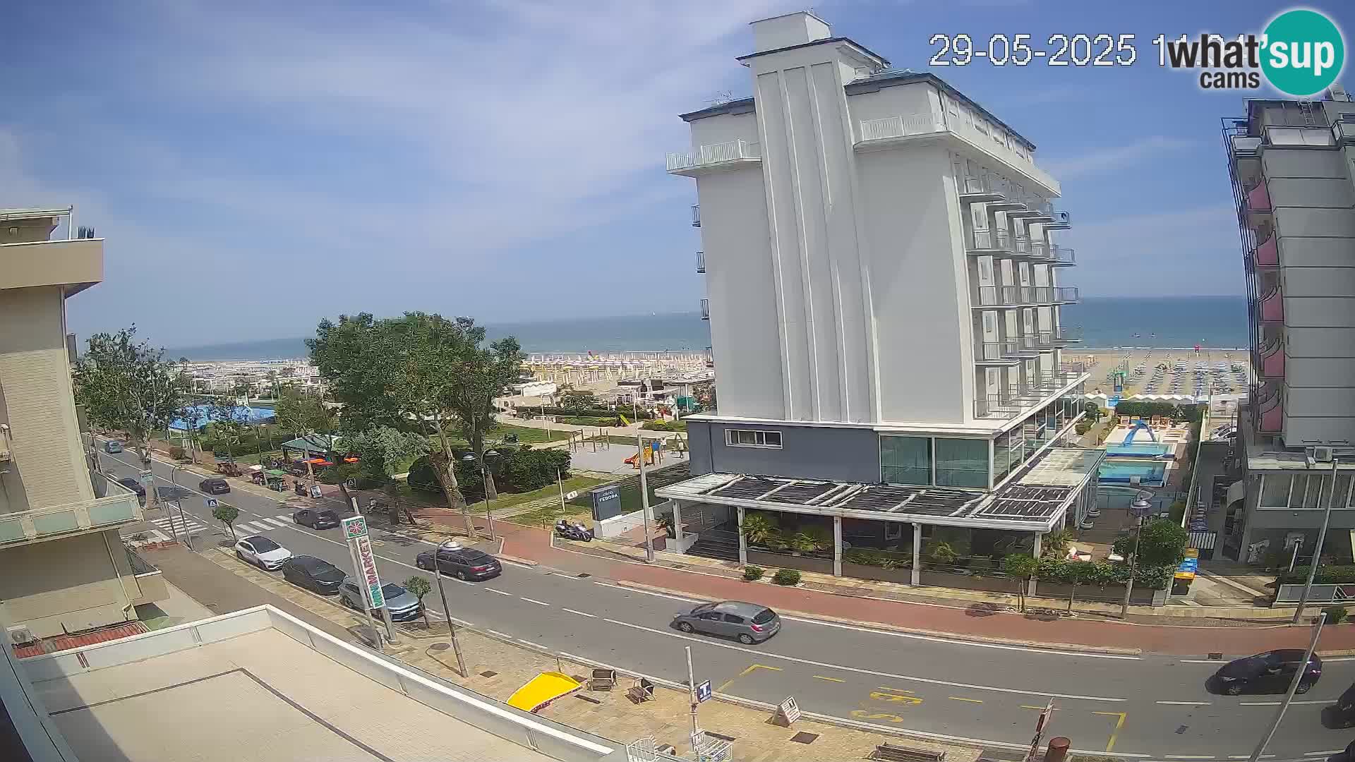 Riccione Webcam Strand und Gärten La Malfa – Bagni Oreste Strand 115