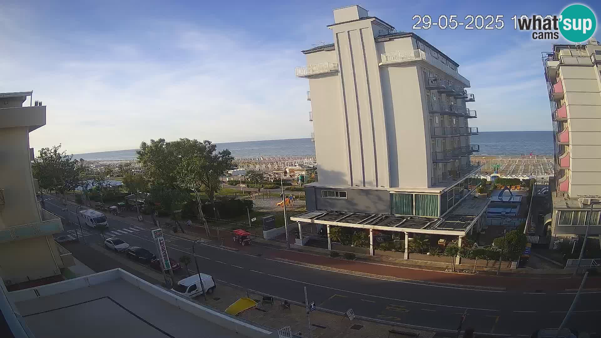 Riccione Webcam Strand und Gärten La Malfa – Bagni Oreste Strand 115