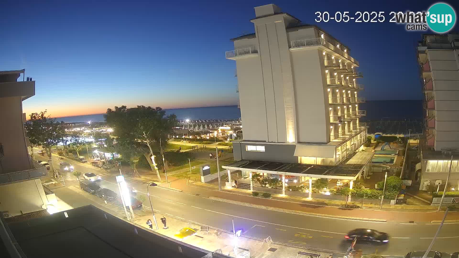 Riccione Webcam Strand und Gärten La Malfa – Bagni Oreste Strand 115