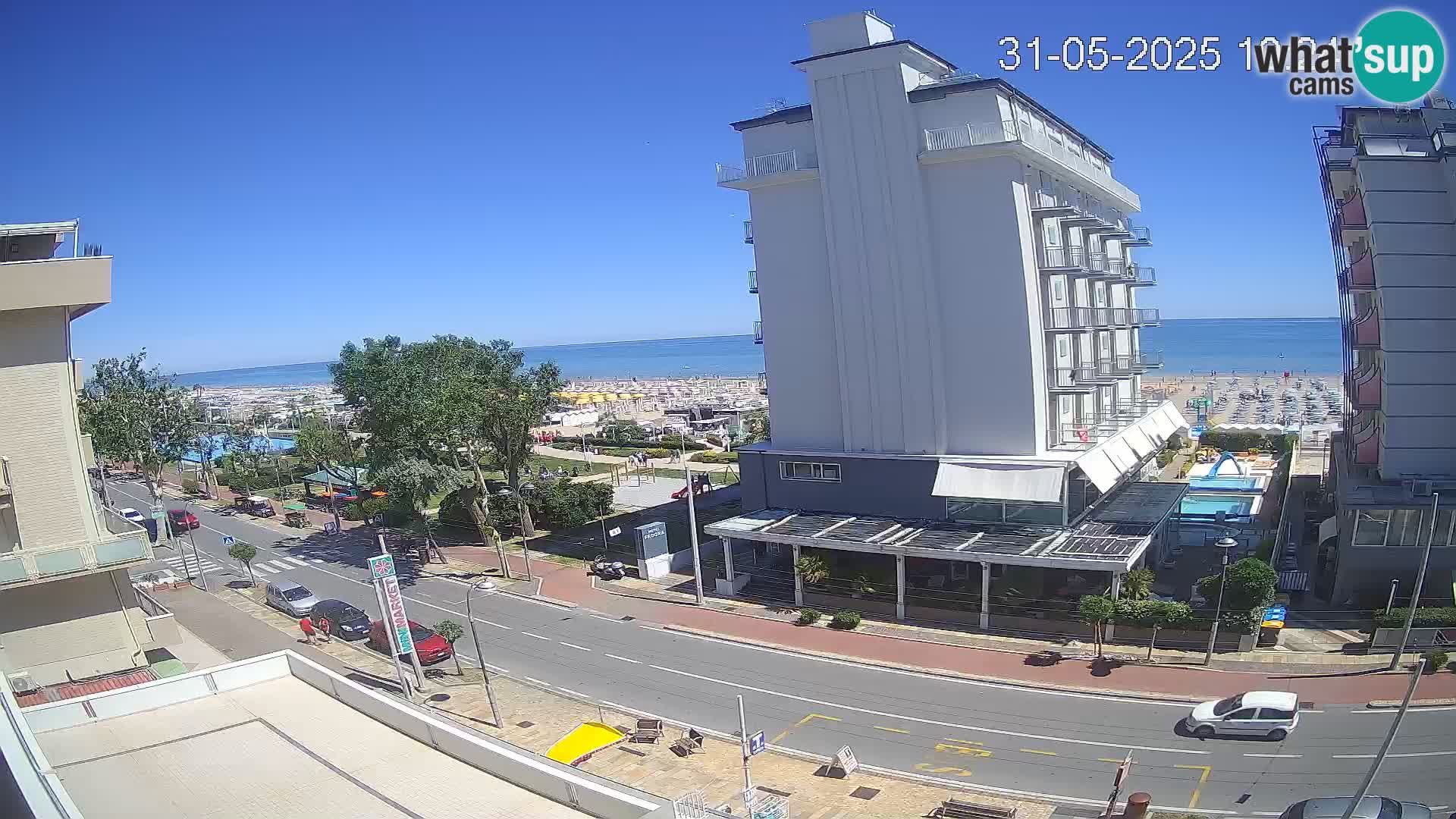 Riccione Webcam Strand und Gärten La Malfa – Bagni Oreste Strand 115