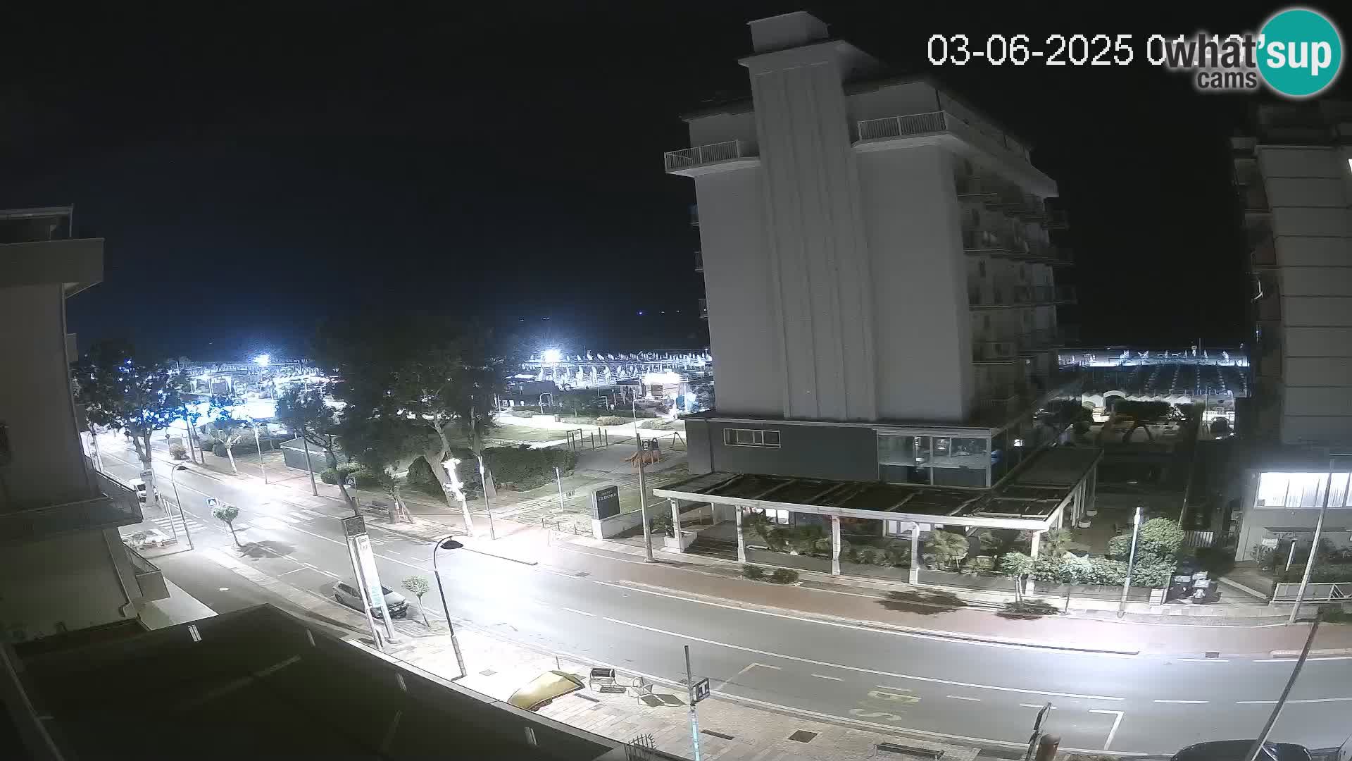 Riccione web kamera plaža i vrtovi La Malfa – plaža Bagni Oreste 115