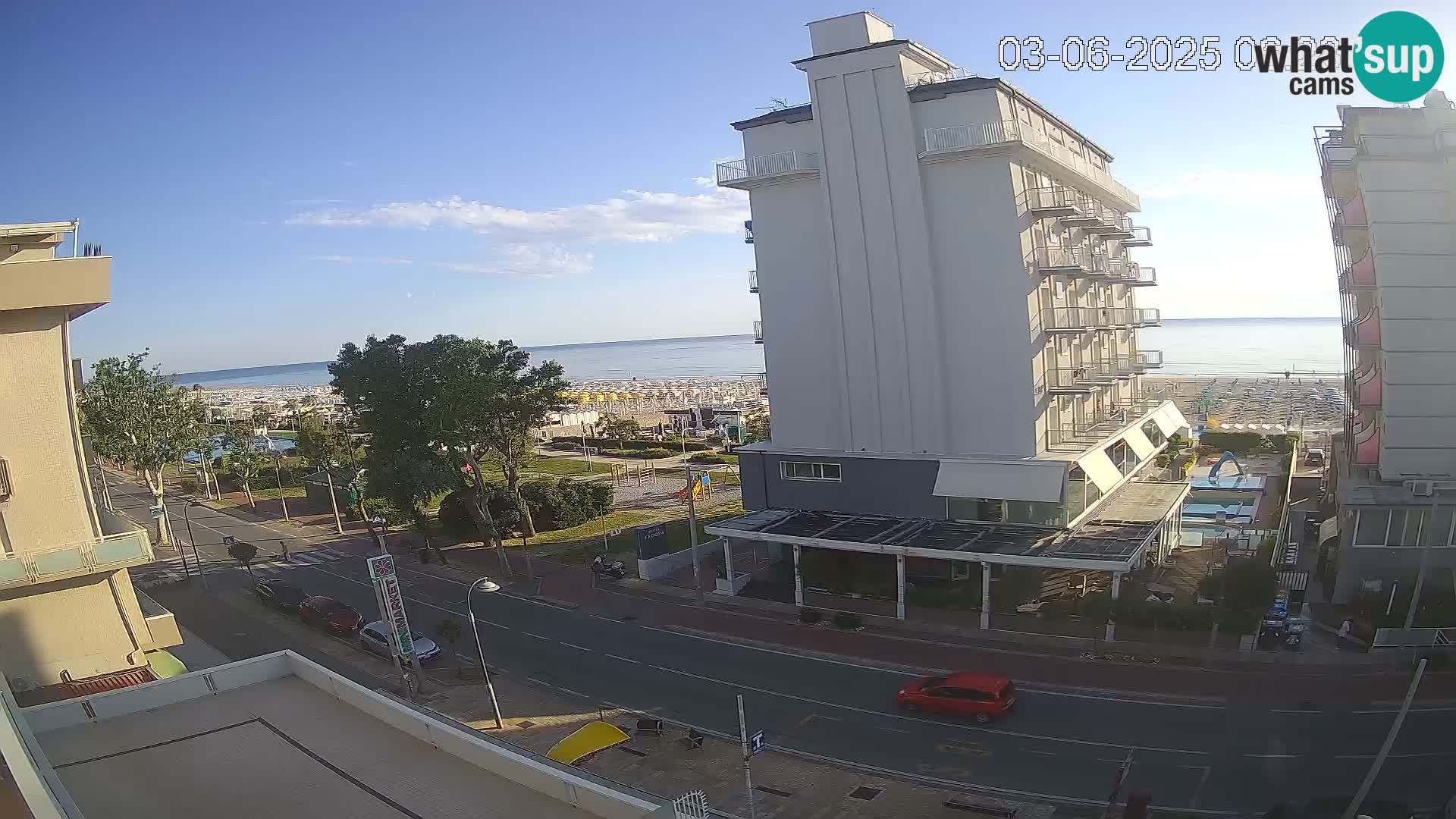 Riccione livecam beach and La Malfa gardens – Bagni Oreste spiaggia 115