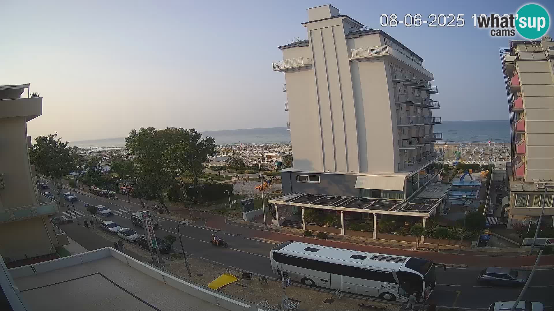 Riccione Webcam Strand und Gärten La Malfa – Bagni Oreste Strand 115