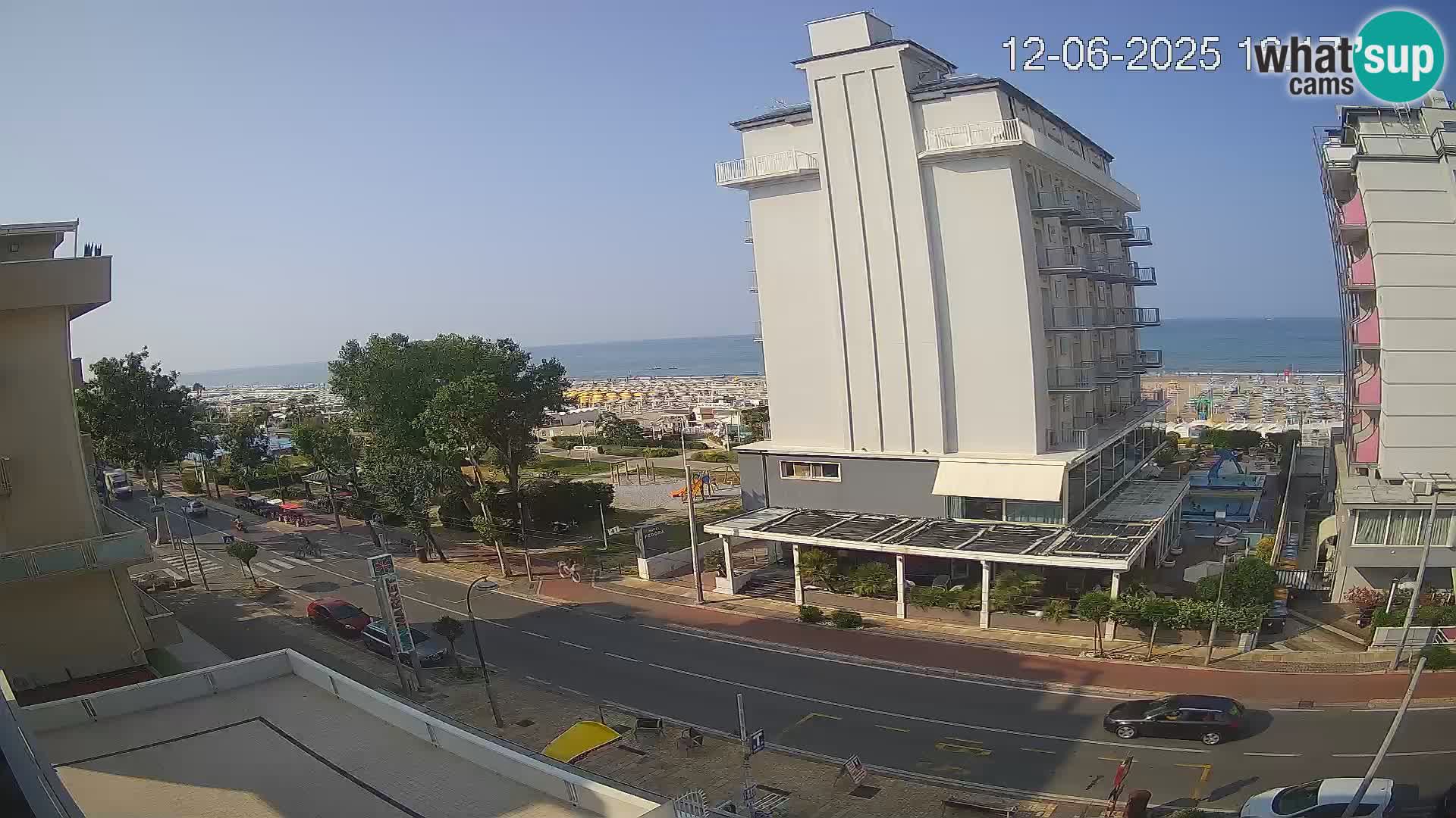 Riccione webcam spiaggia e giardini La Malfa – Bagni Oreste spiaggia 115