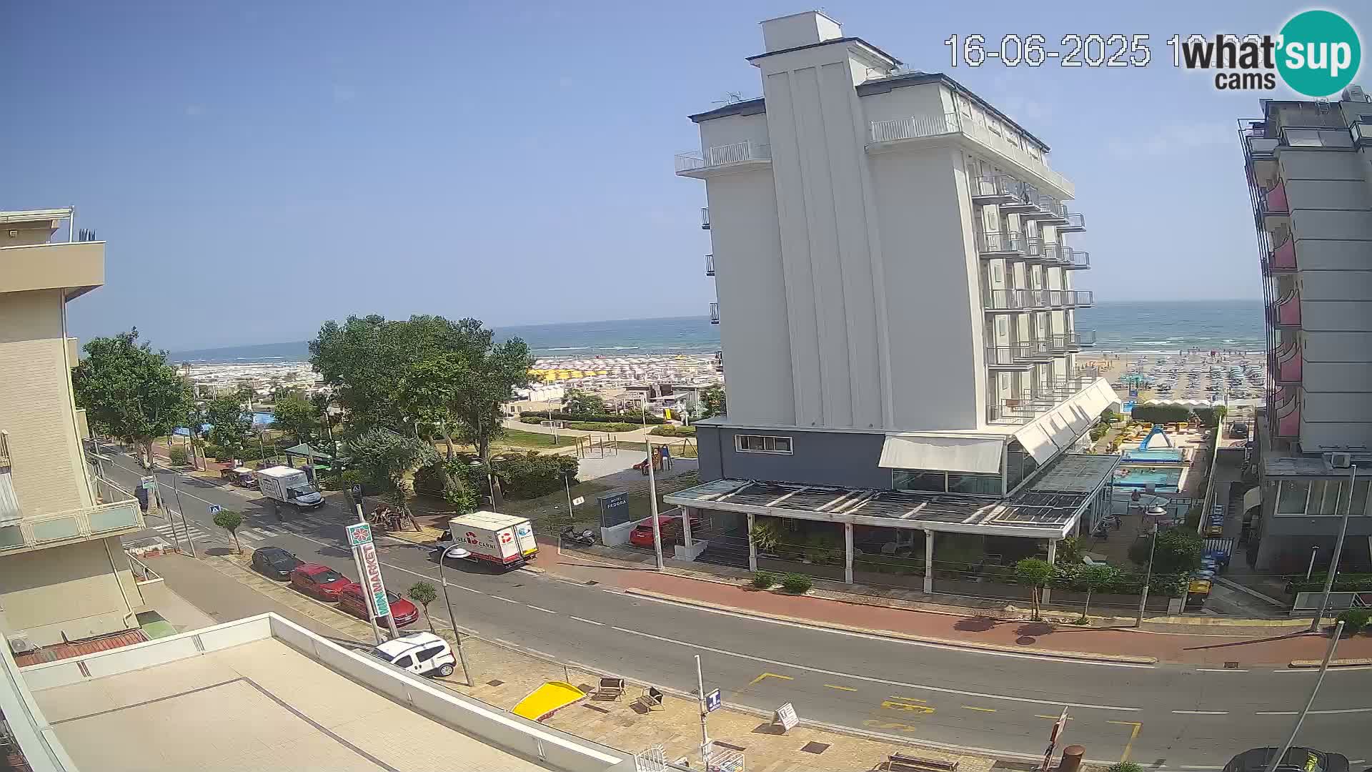 Riccione Webcam Strand und Gärten La Malfa – Bagni Oreste Strand 115