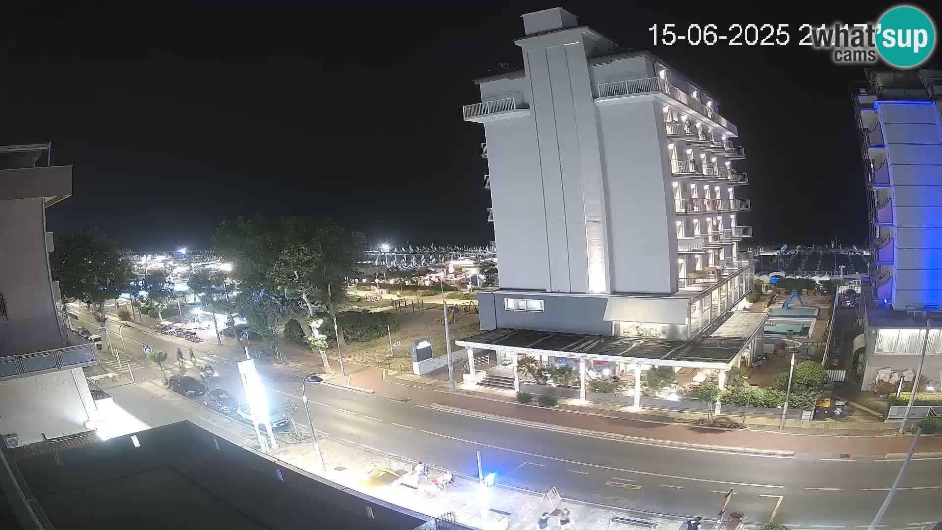 Riccione web kamera plaža i vrtovi La Malfa – plaža Bagni Oreste 115