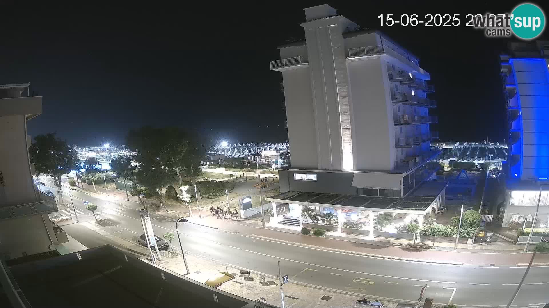 Plaža s spletno kamero Riccione in vrtovi La Malfa – plaža Bagni Oreste 115