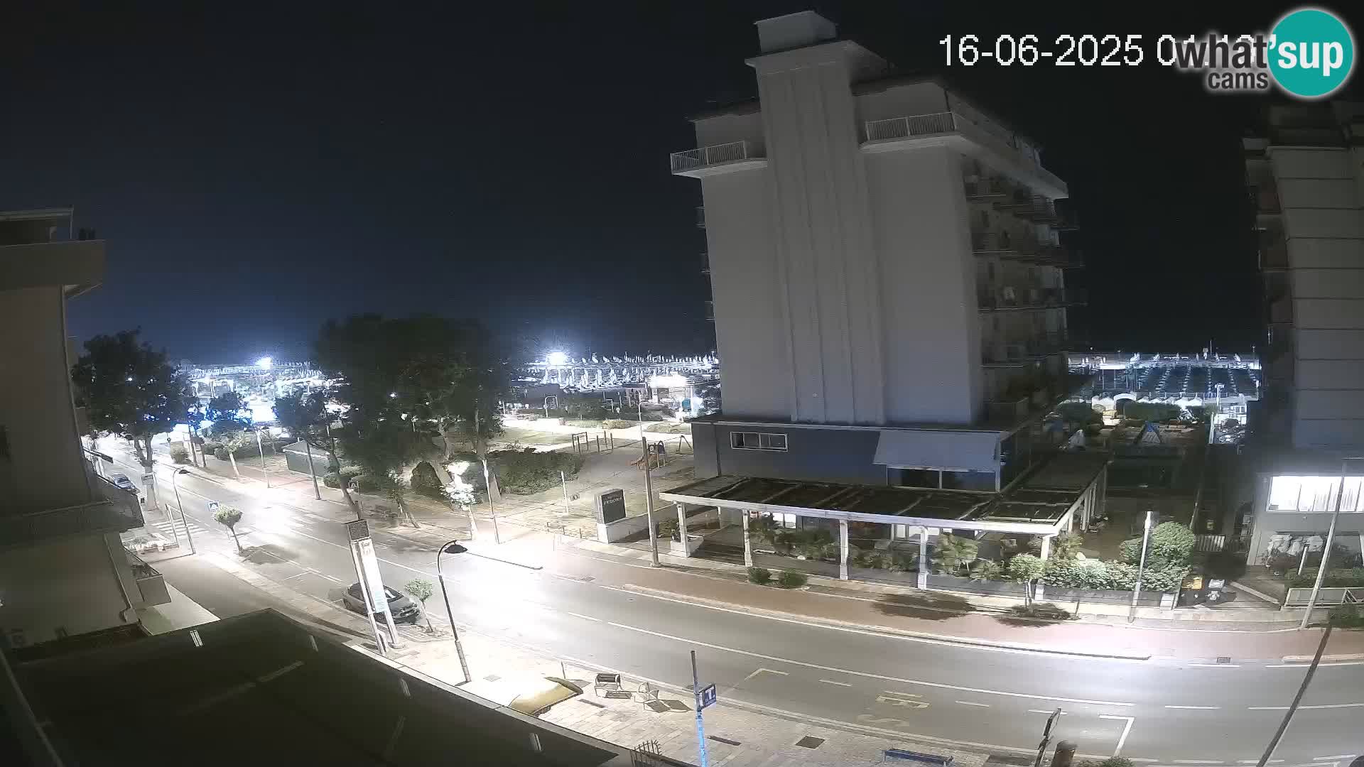 Riccione web kamera plaža i vrtovi La Malfa – plaža Bagni Oreste 115