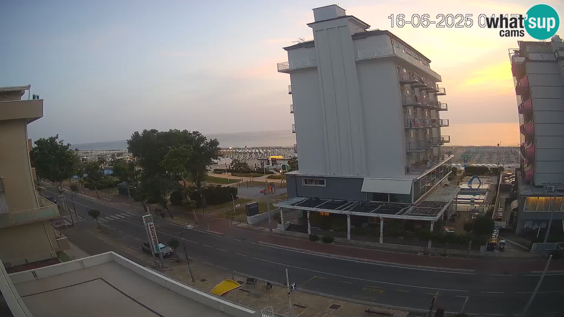 Riccione Webcam Strand und Gärten La Malfa – Bagni Oreste Strand 115