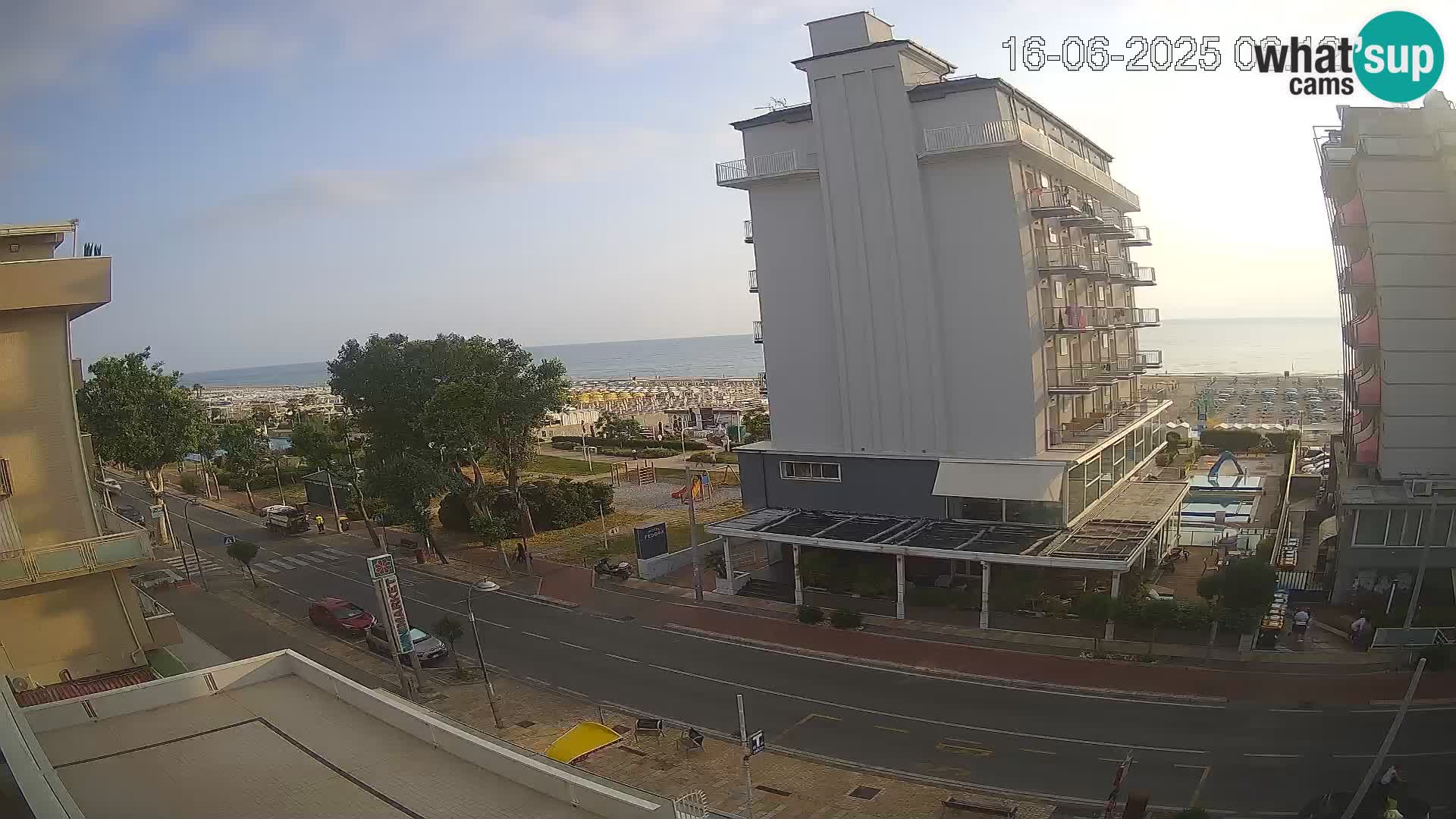 Riccione Webcam Strand und Gärten La Malfa – Bagni Oreste Strand 115