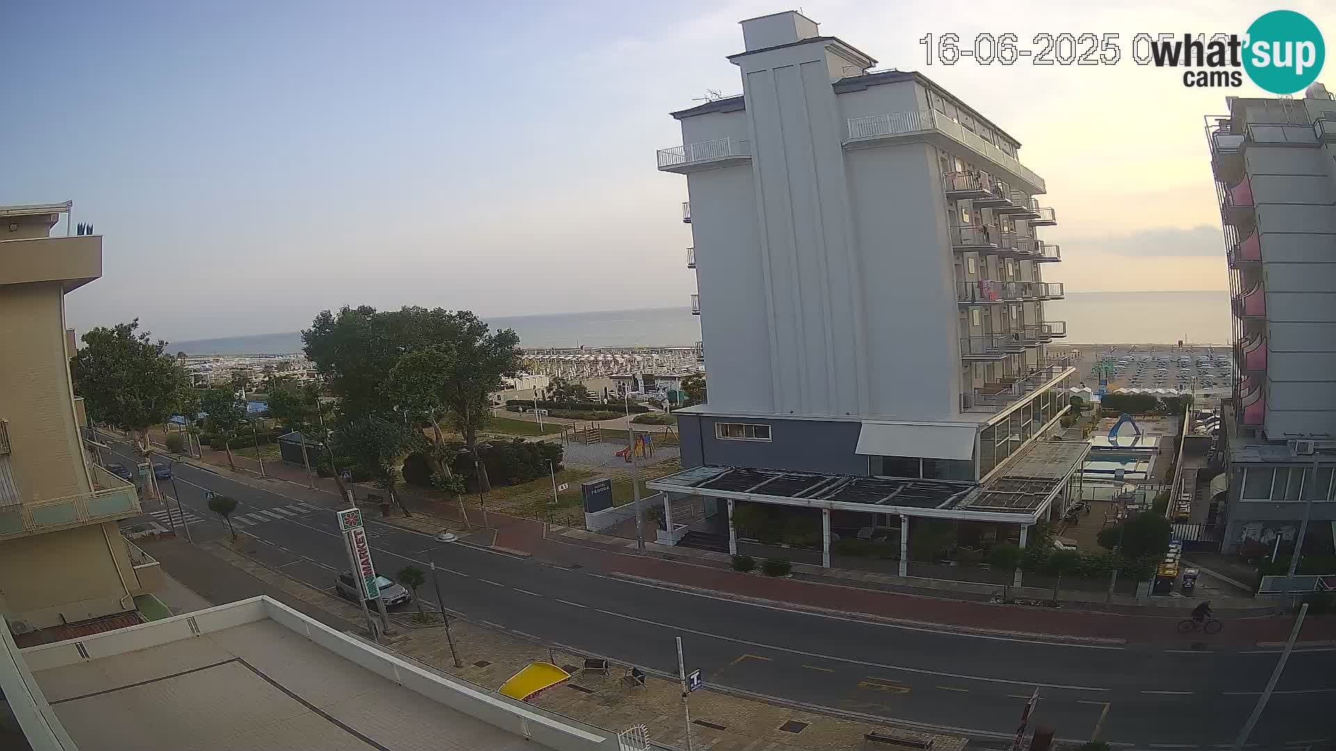 Riccione Webcam Strand und Gärten La Malfa – Bagni Oreste Strand 115