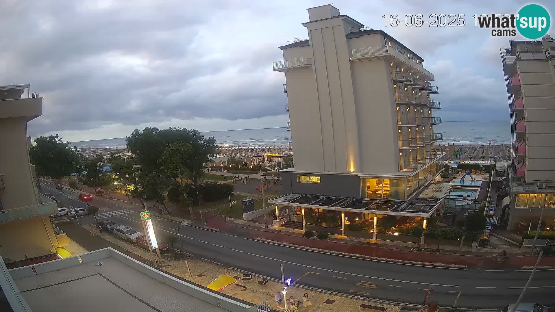 Riccione webcam plage et jardins La Malfa – Bagni Oreste plage 115