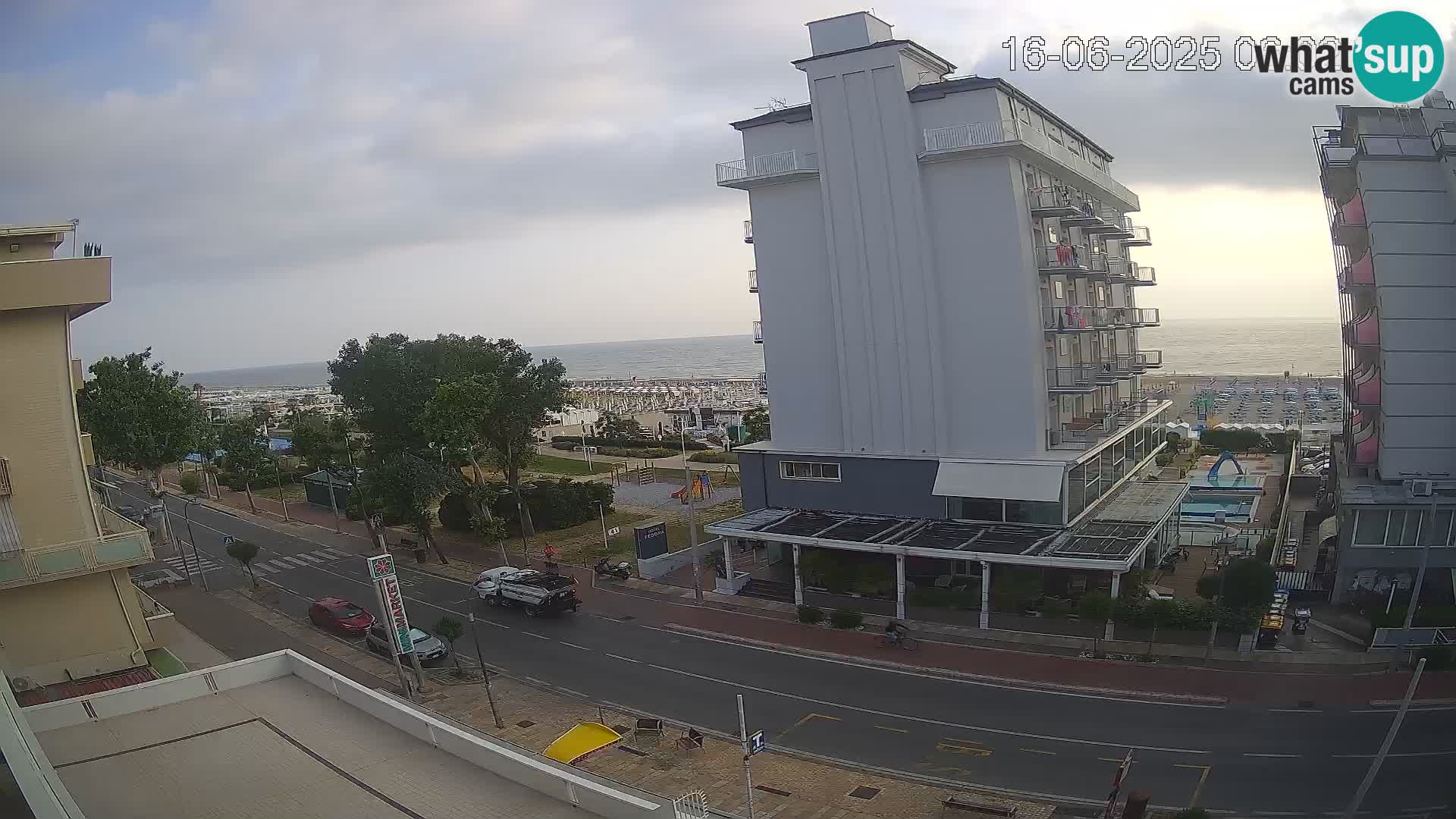Riccione webcam spiaggia e giardini La Malfa – Bagni Oreste spiaggia 115
