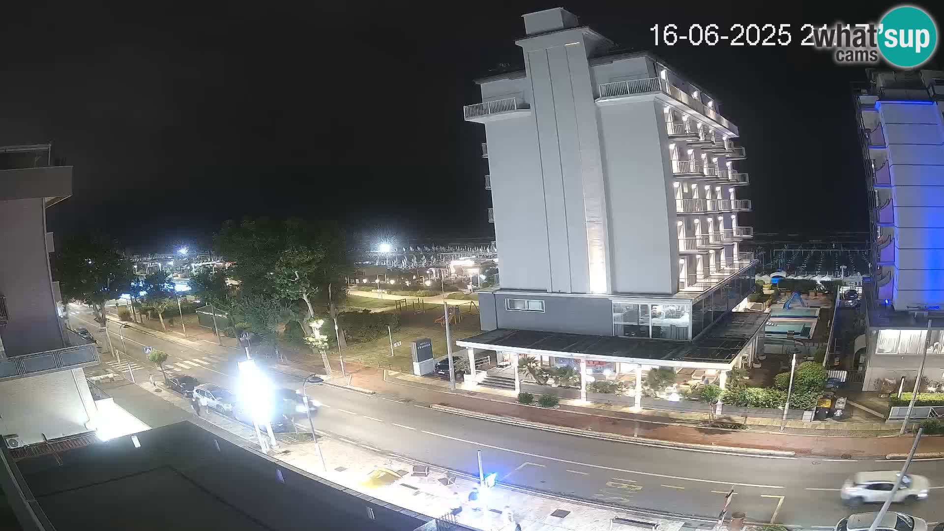 Riccione webcam plage et jardins La Malfa – Bagni Oreste plage 115