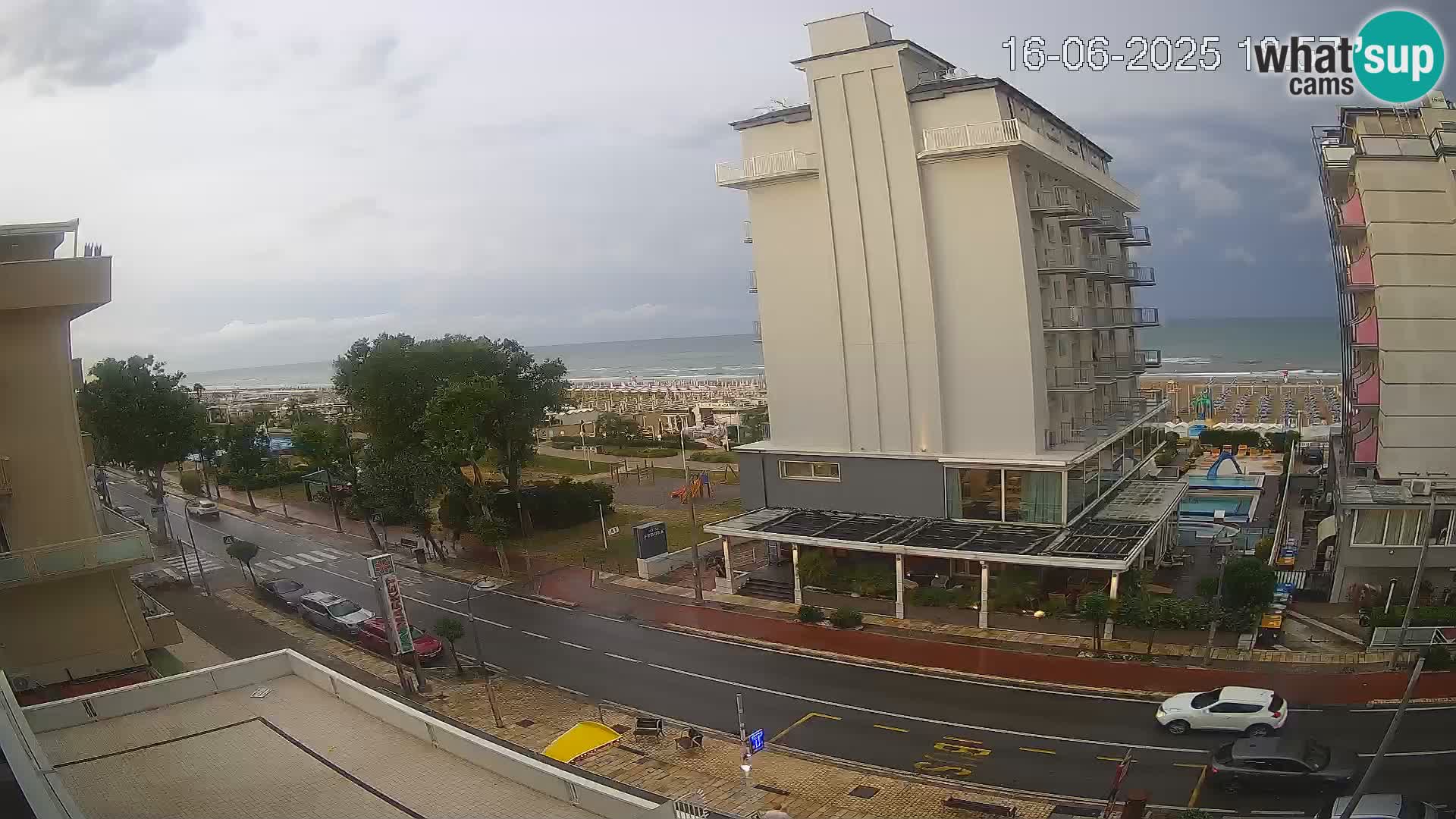 Riccione webcam plage et jardins La Malfa – Bagni Oreste plage 115