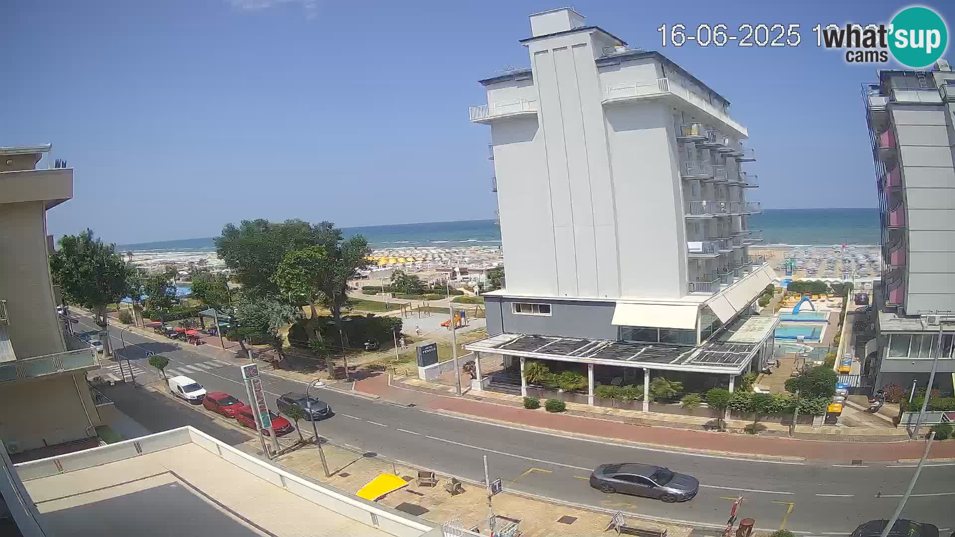 Riccione webcam spiaggia e giardini La Malfa – Bagni Oreste spiaggia 115