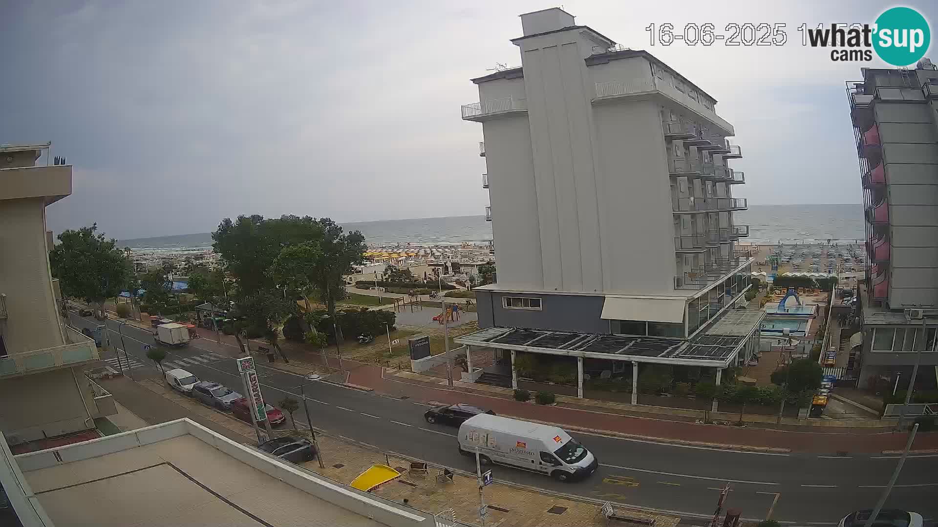Riccione Webcam Strand und Gärten La Malfa – Bagni Oreste Strand 115