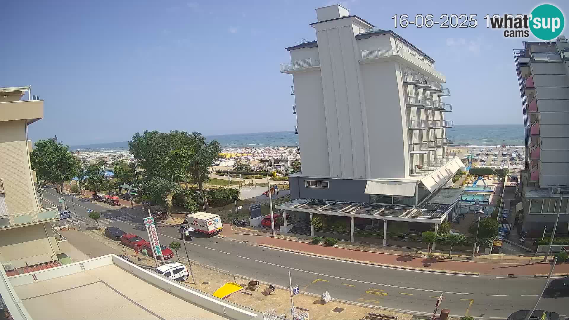 Riccione Webcam Strand und Gärten La Malfa – Bagni Oreste Strand 115