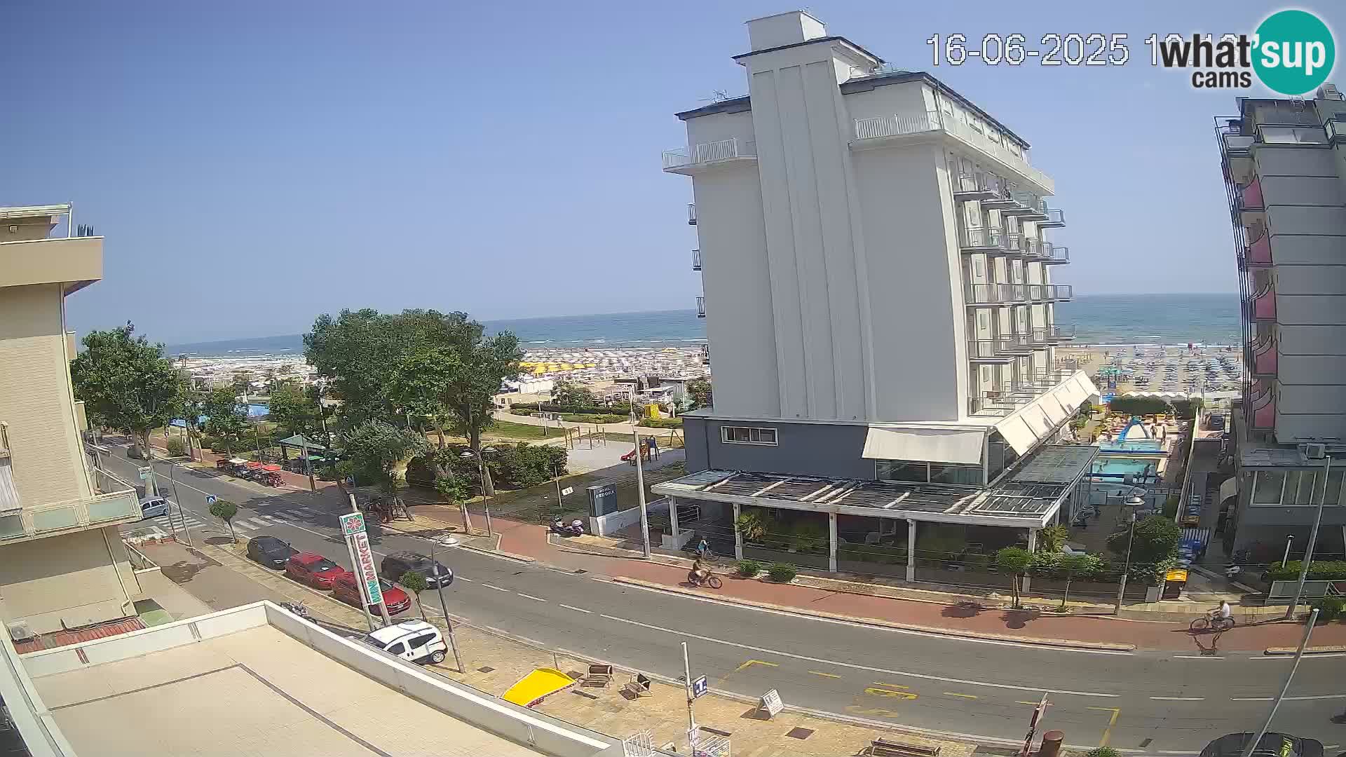 Riccione Webcam Strand und Gärten La Malfa – Bagni Oreste Strand 115
