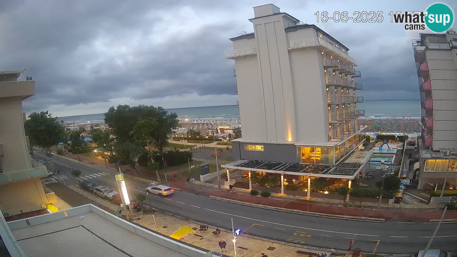 Riccione Webcam Strand und Gärten La Malfa – Bagni Oreste Strand 115