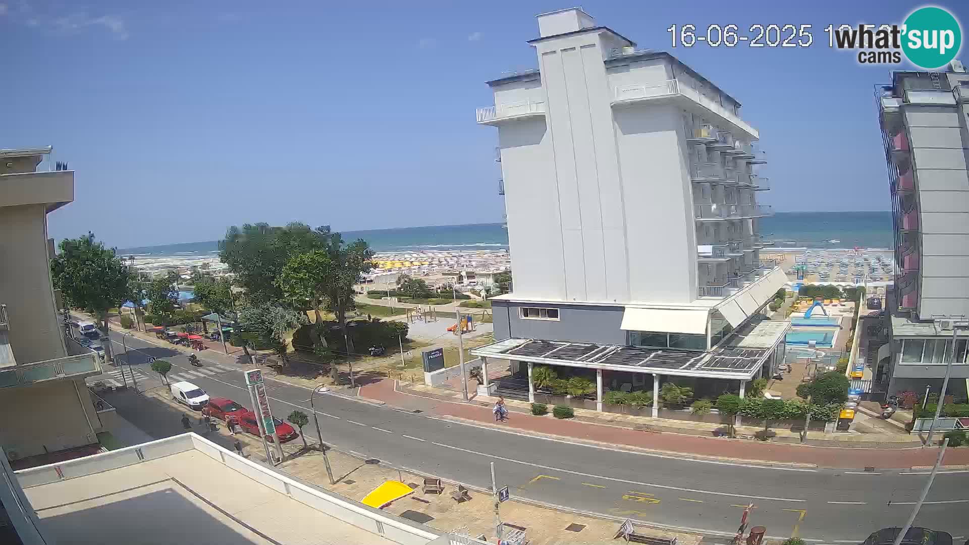 Riccione webcam playa y jardines La Malfa – Playa Bagni Oreste 115