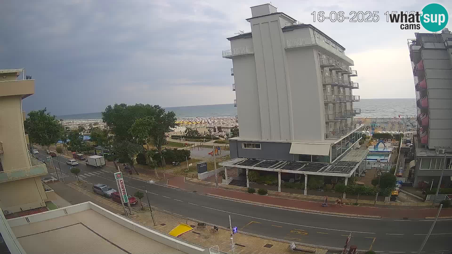Riccione webcam spiaggia e giardini La Malfa – Bagni Oreste spiaggia 115