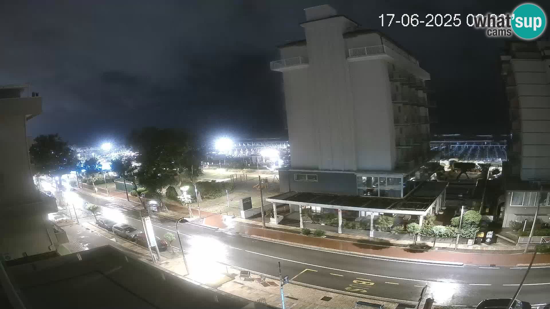 Riccione web kamera plaža i vrtovi La Malfa – plaža Bagni Oreste 115