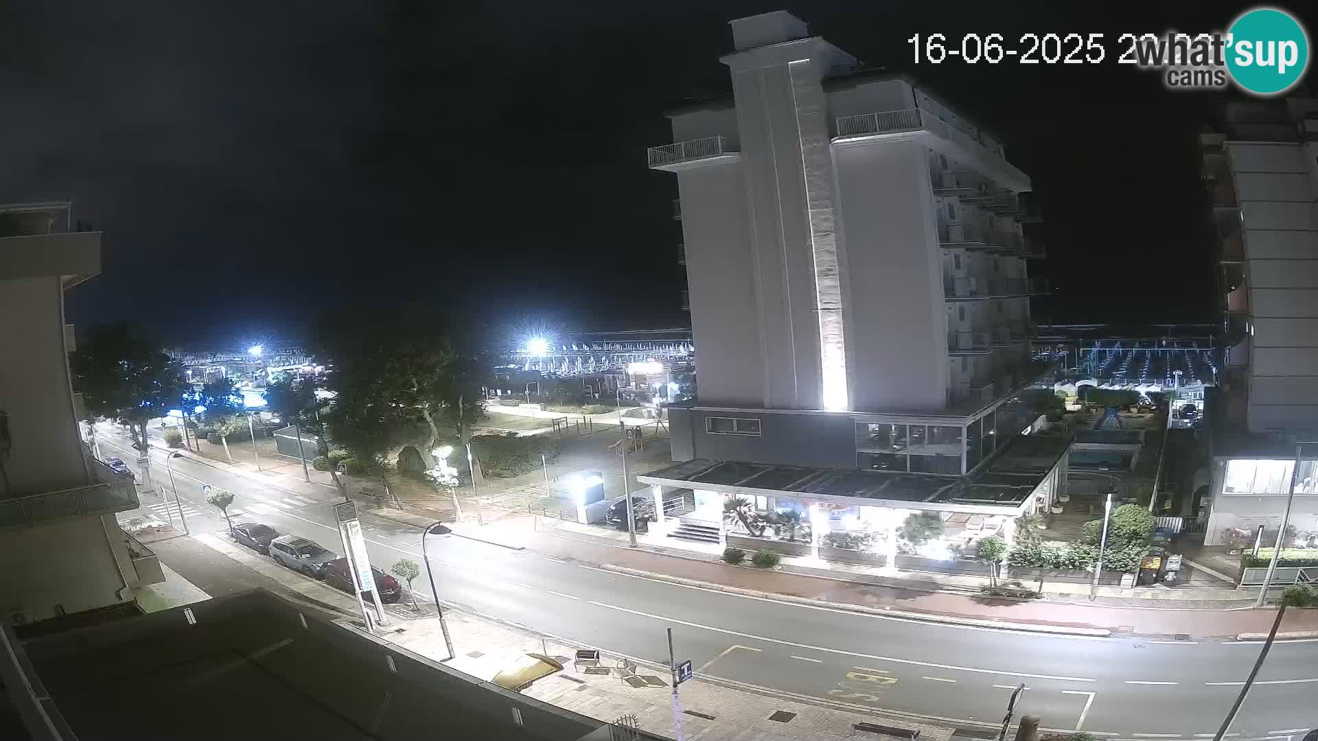 Riccione web kamera plaža i vrtovi La Malfa – plaža Bagni Oreste 115