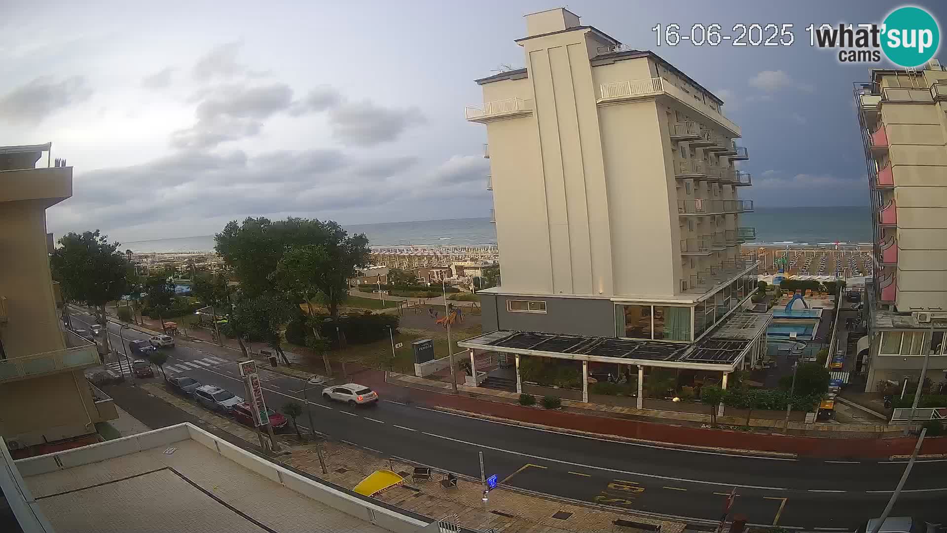 Riccione webcam playa y jardines La Malfa – Playa Bagni Oreste 115