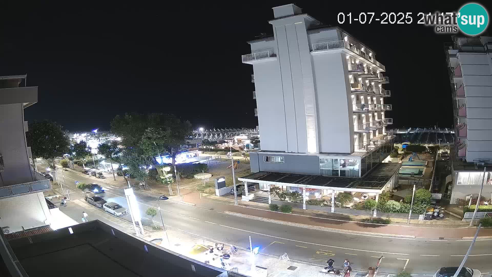 Riccione webcam playa y jardines La Malfa – Playa Bagni Oreste 115