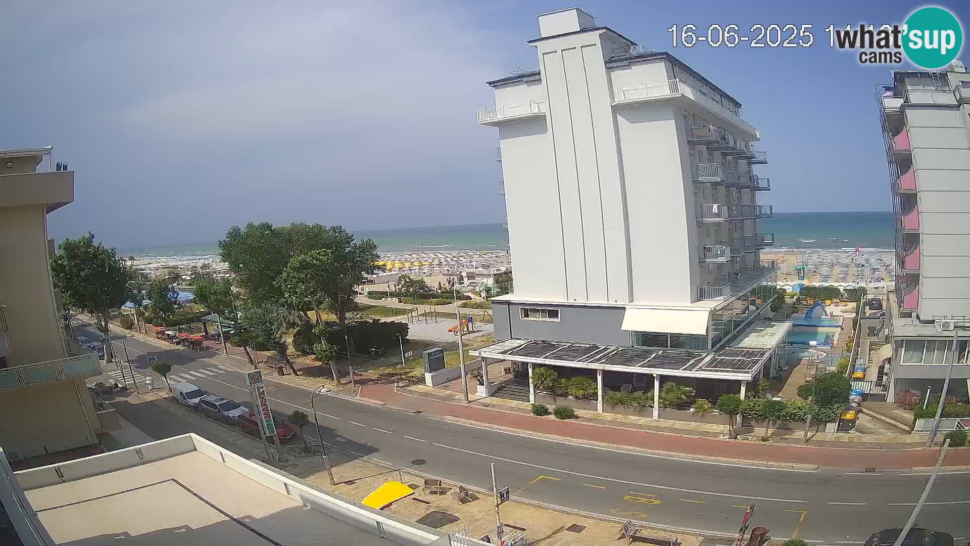 Riccione webcam plage et jardins La Malfa – Bagni Oreste plage 115