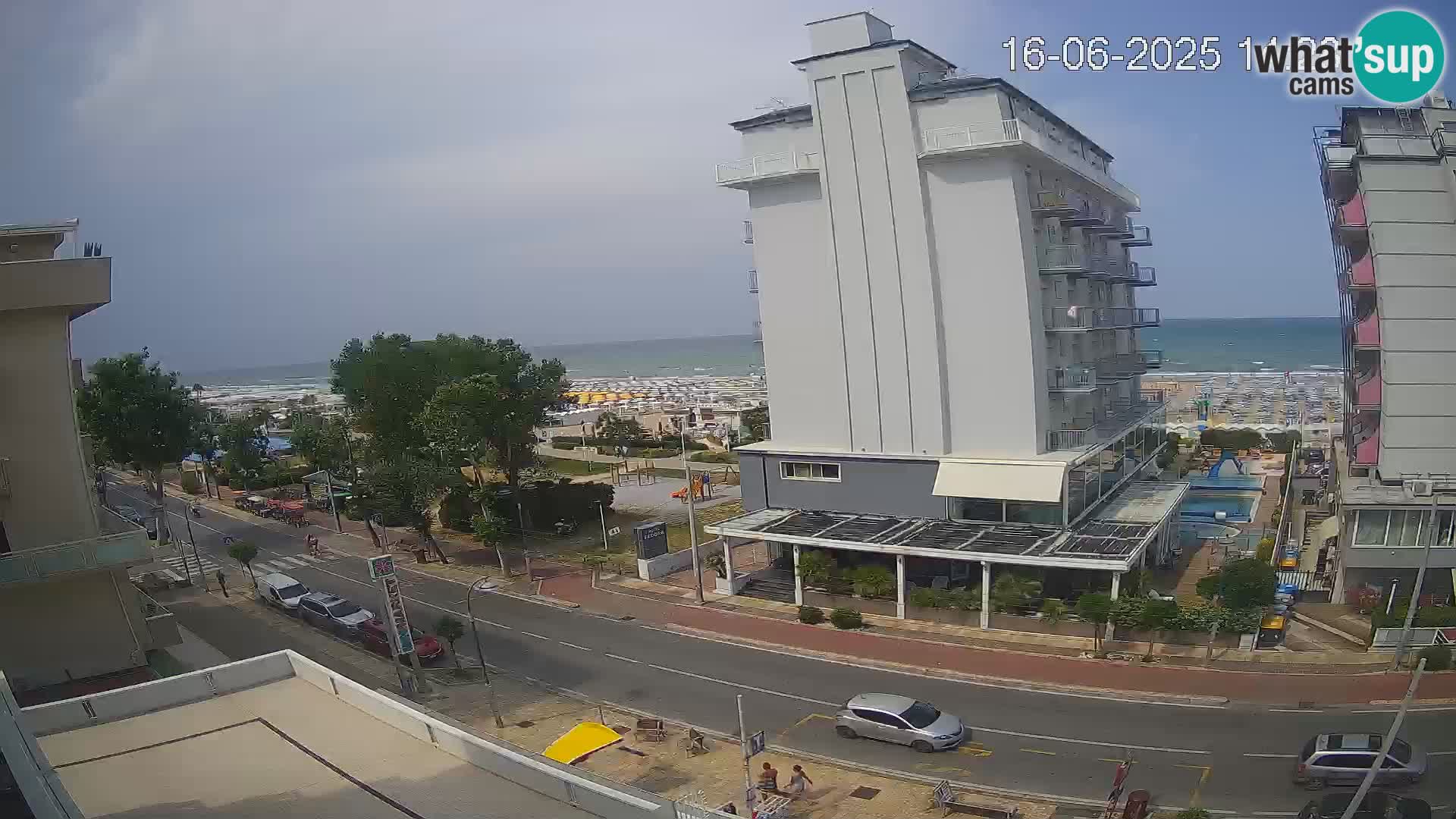 Riccione webcam playa y jardines La Malfa – Playa Bagni Oreste 115