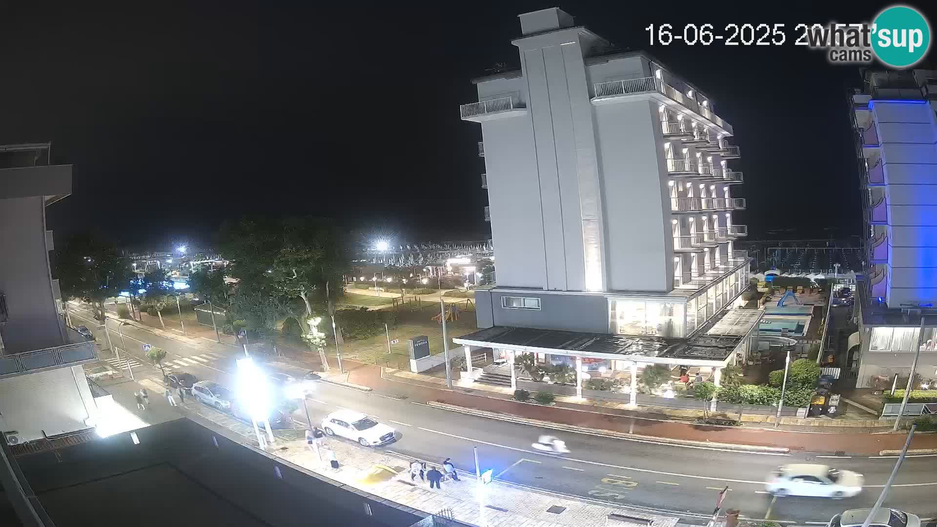 Riccione webcam playa y jardines La Malfa – Playa Bagni Oreste 115