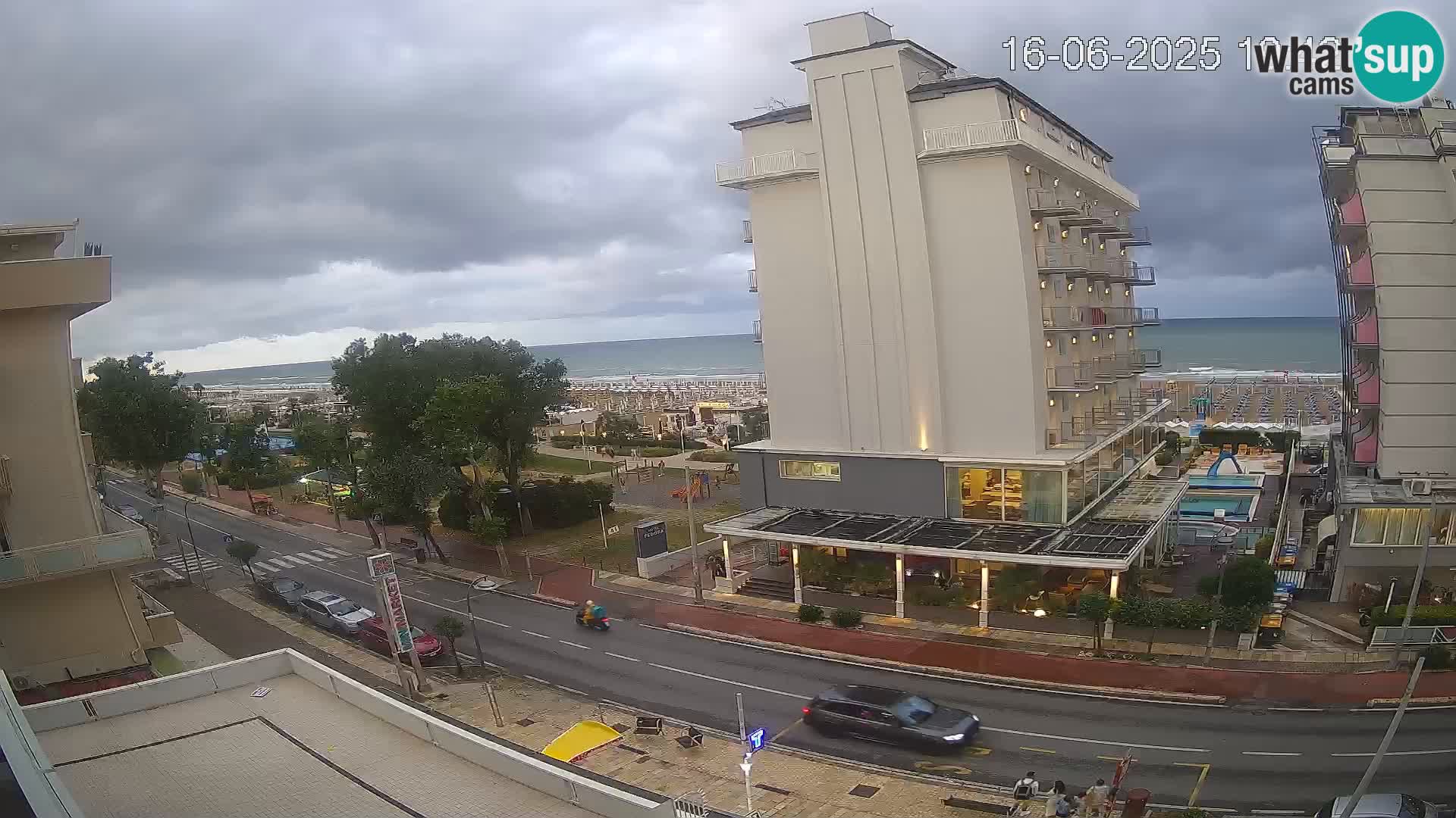 Riccione web kamera plaža i vrtovi La Malfa – plaža Bagni Oreste 115