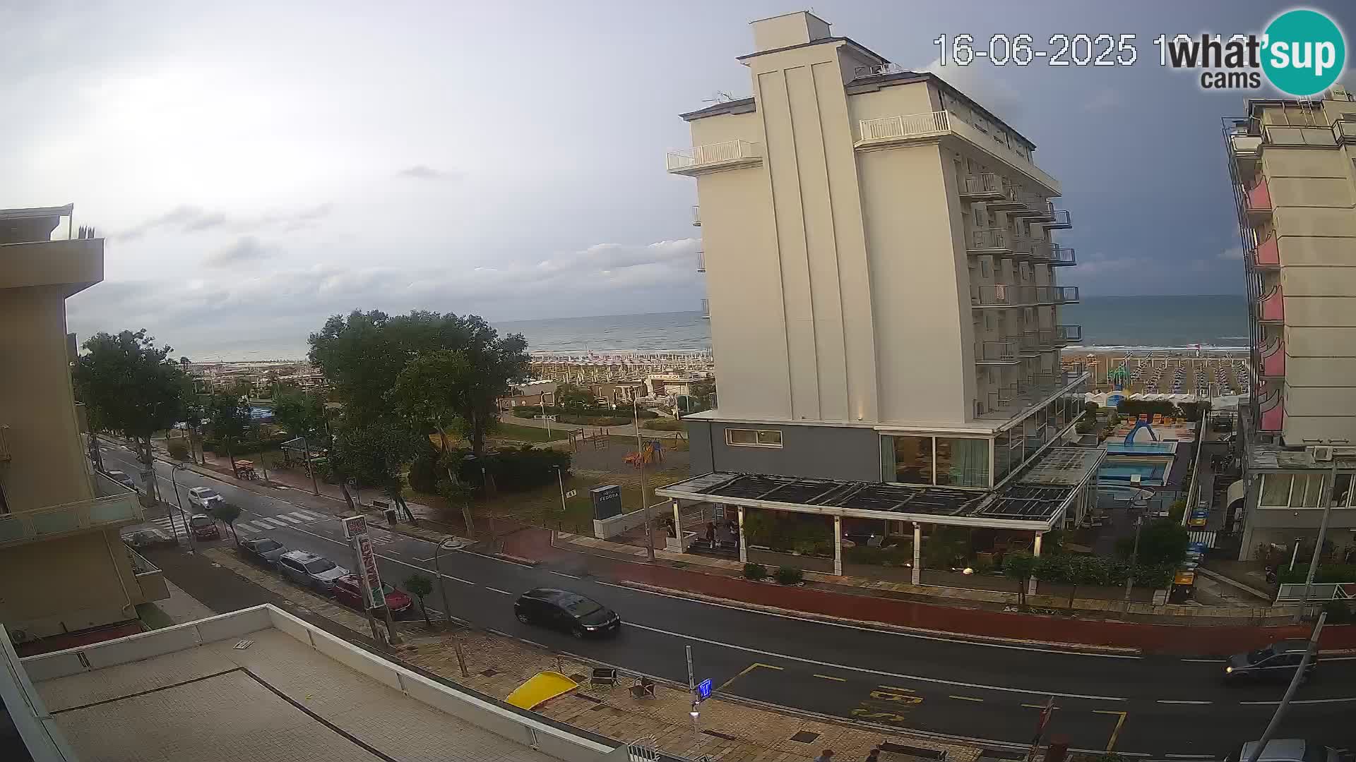 Riccione webcam playa y jardines La Malfa – Playa Bagni Oreste 115