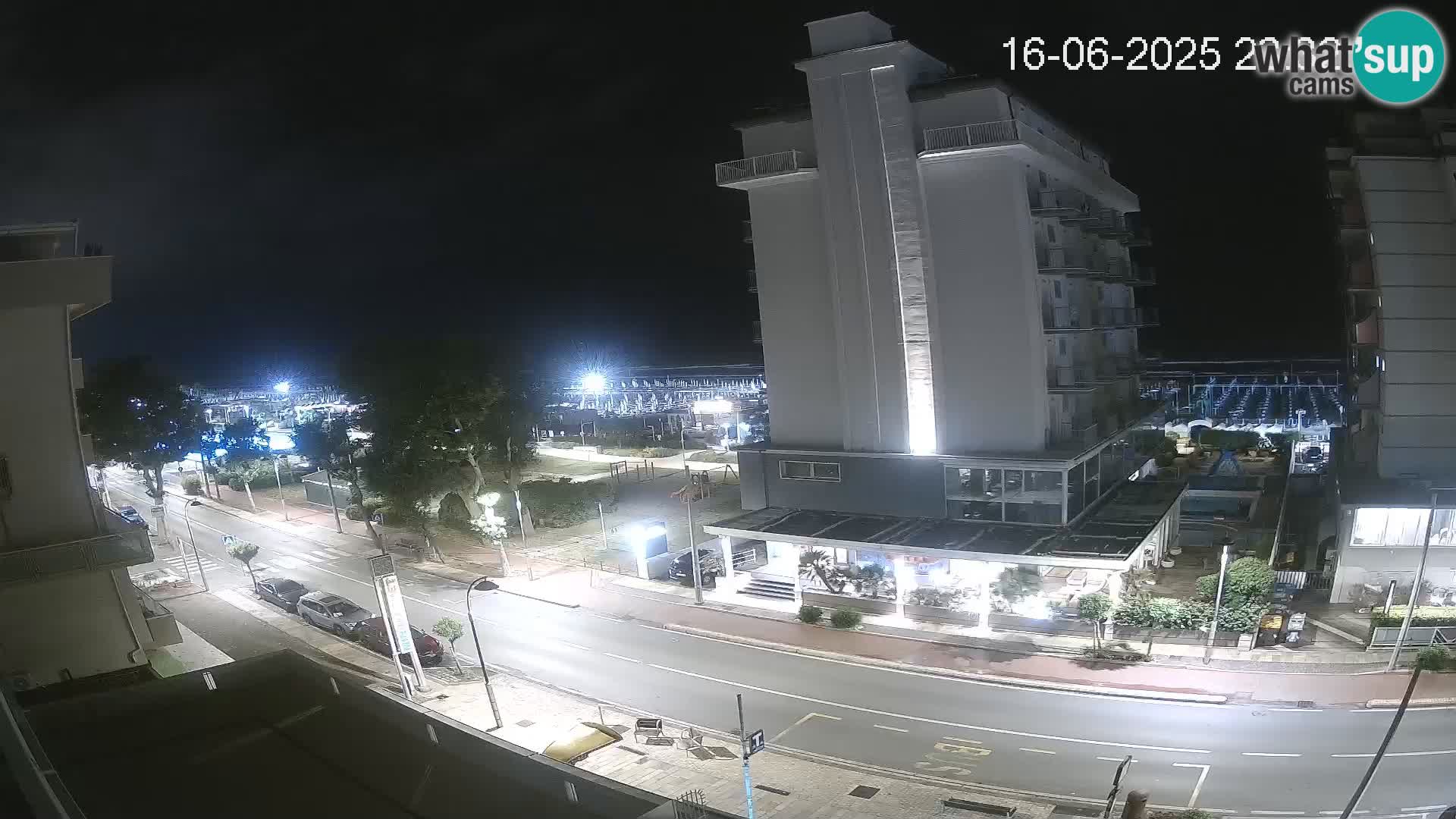 Riccione webcam playa y jardines La Malfa – Playa Bagni Oreste 115