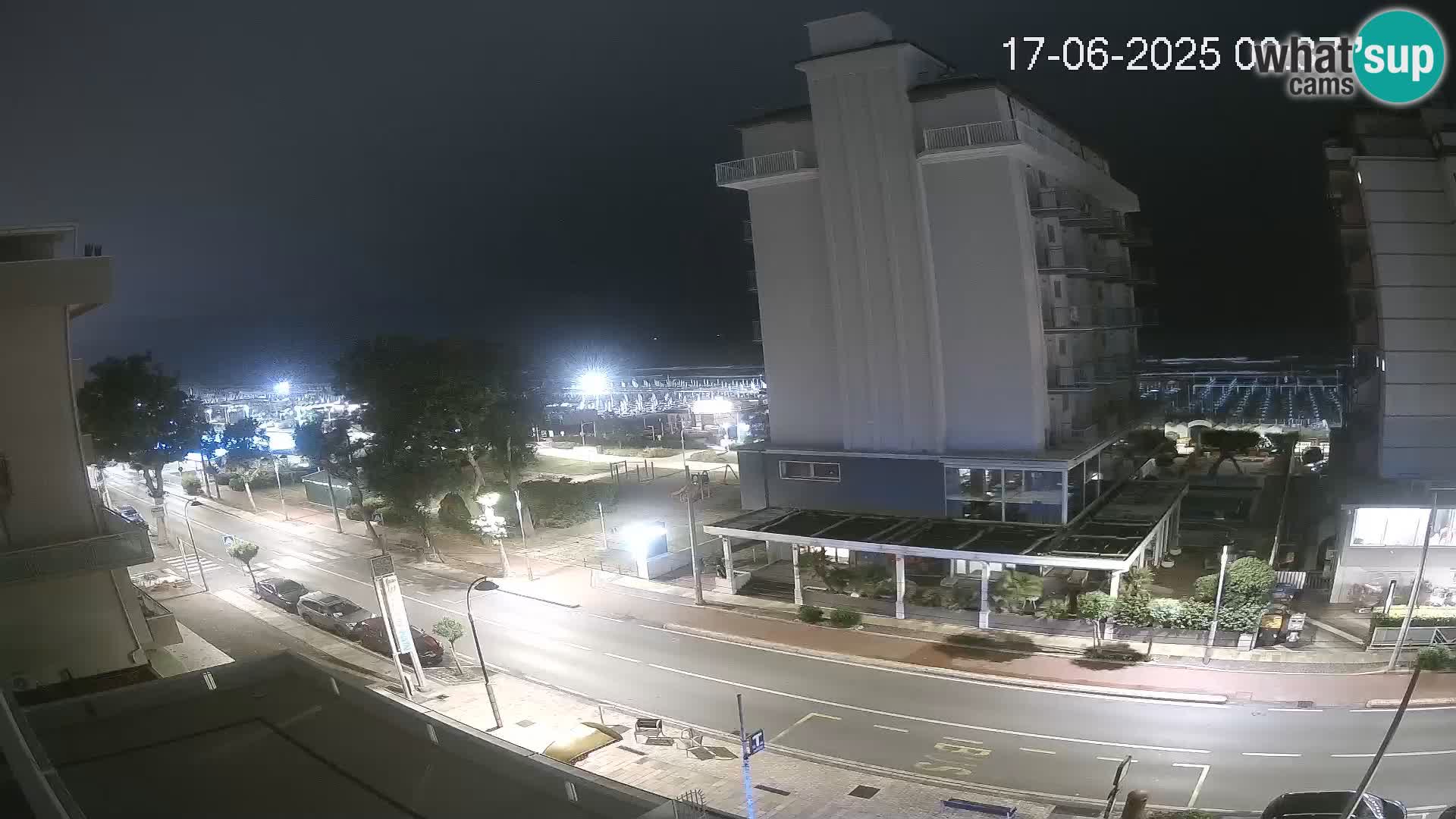 Riccione web kamera plaža i vrtovi La Malfa – plaža Bagni Oreste 115