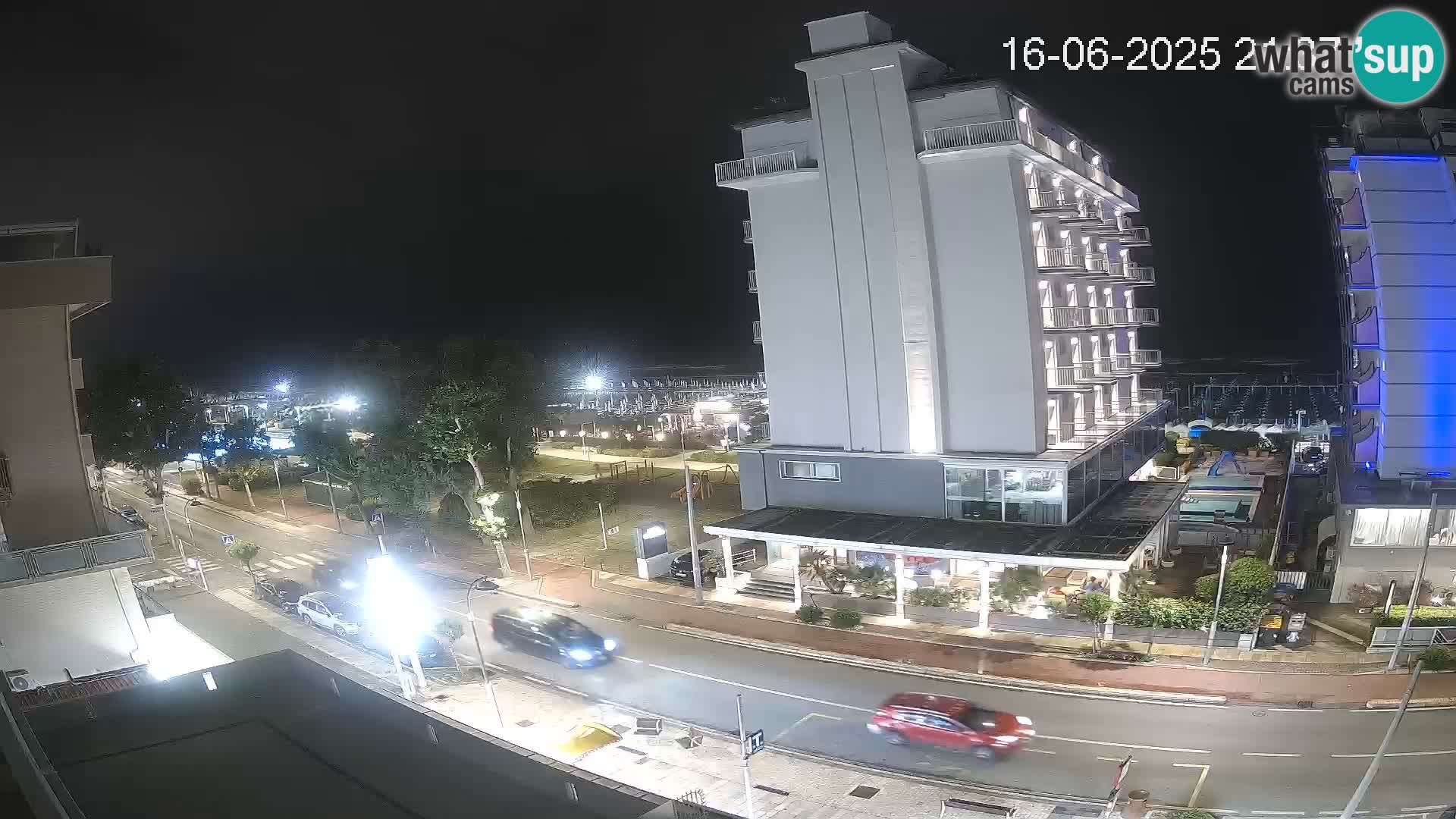 Riccione web kamera plaža i vrtovi La Malfa – plaža Bagni Oreste 115